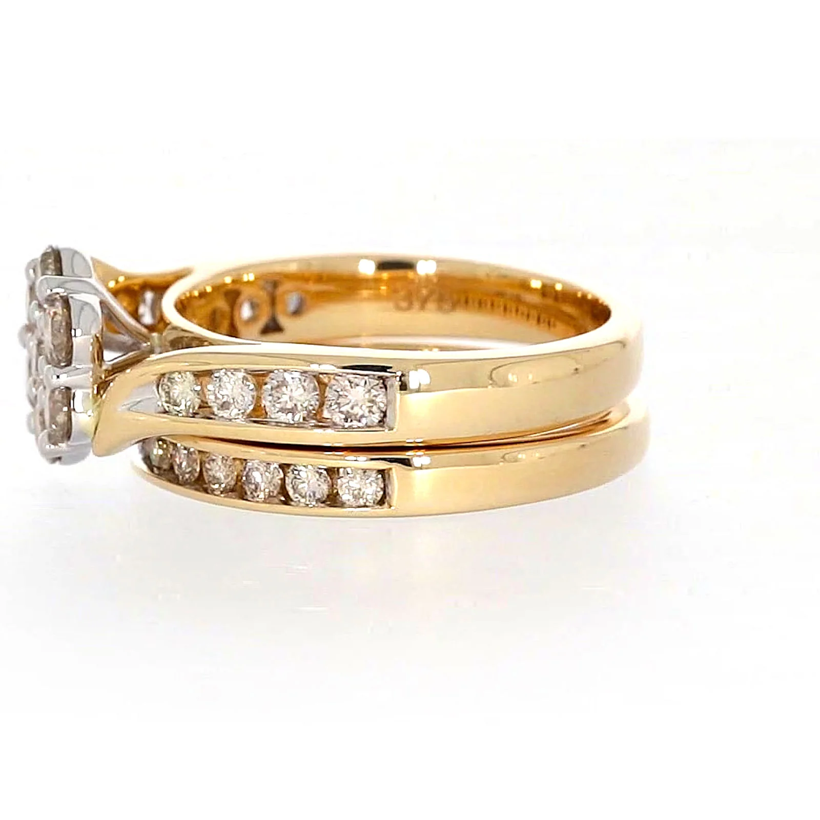 9ct Two Tone Gold Round Brilliant Cut with 1.35 Carat tw of Diamonds Ring - Image 18
