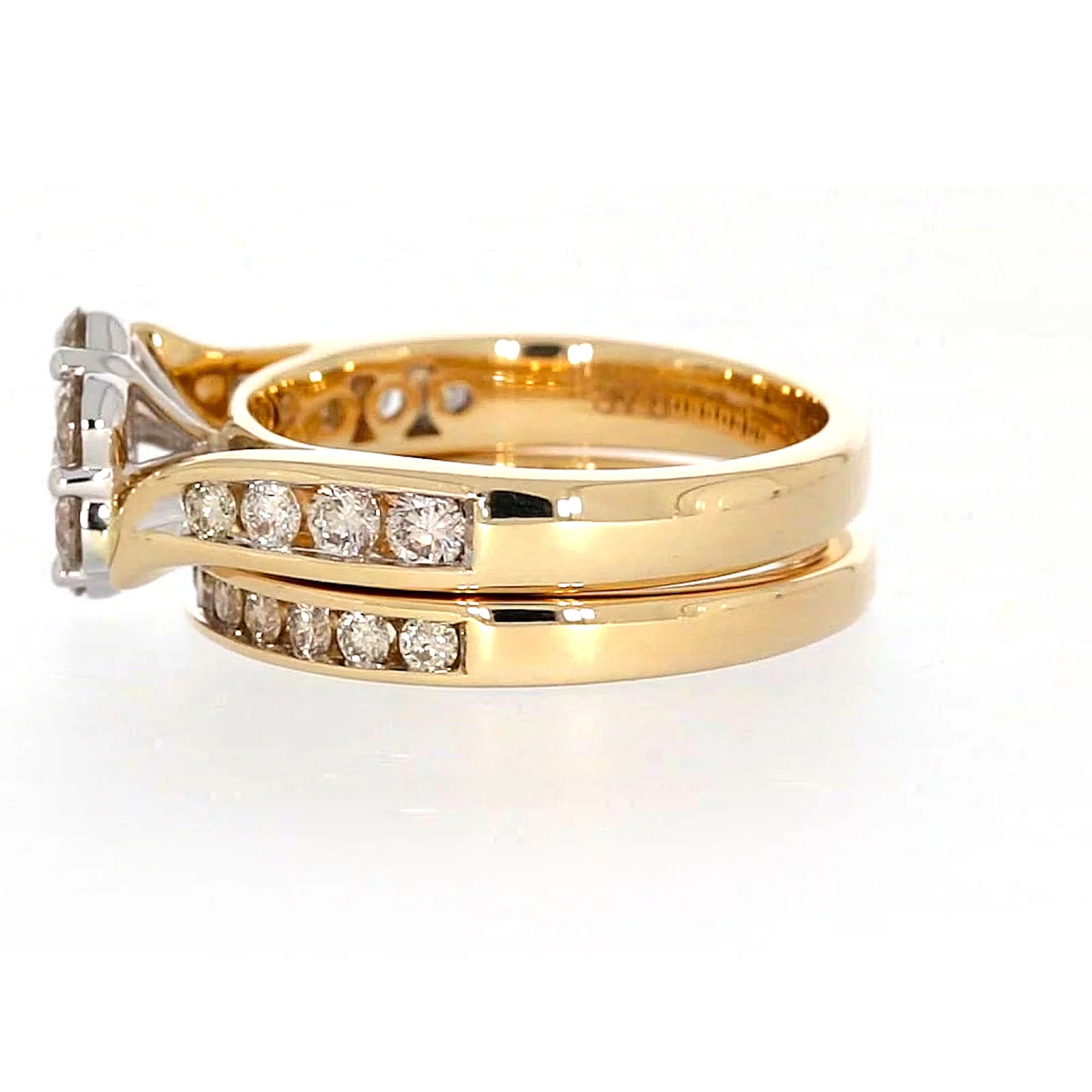 9ct Two Tone Gold Round Brilliant Cut with 1.35 Carat tw of Diamonds Ring - Image 20