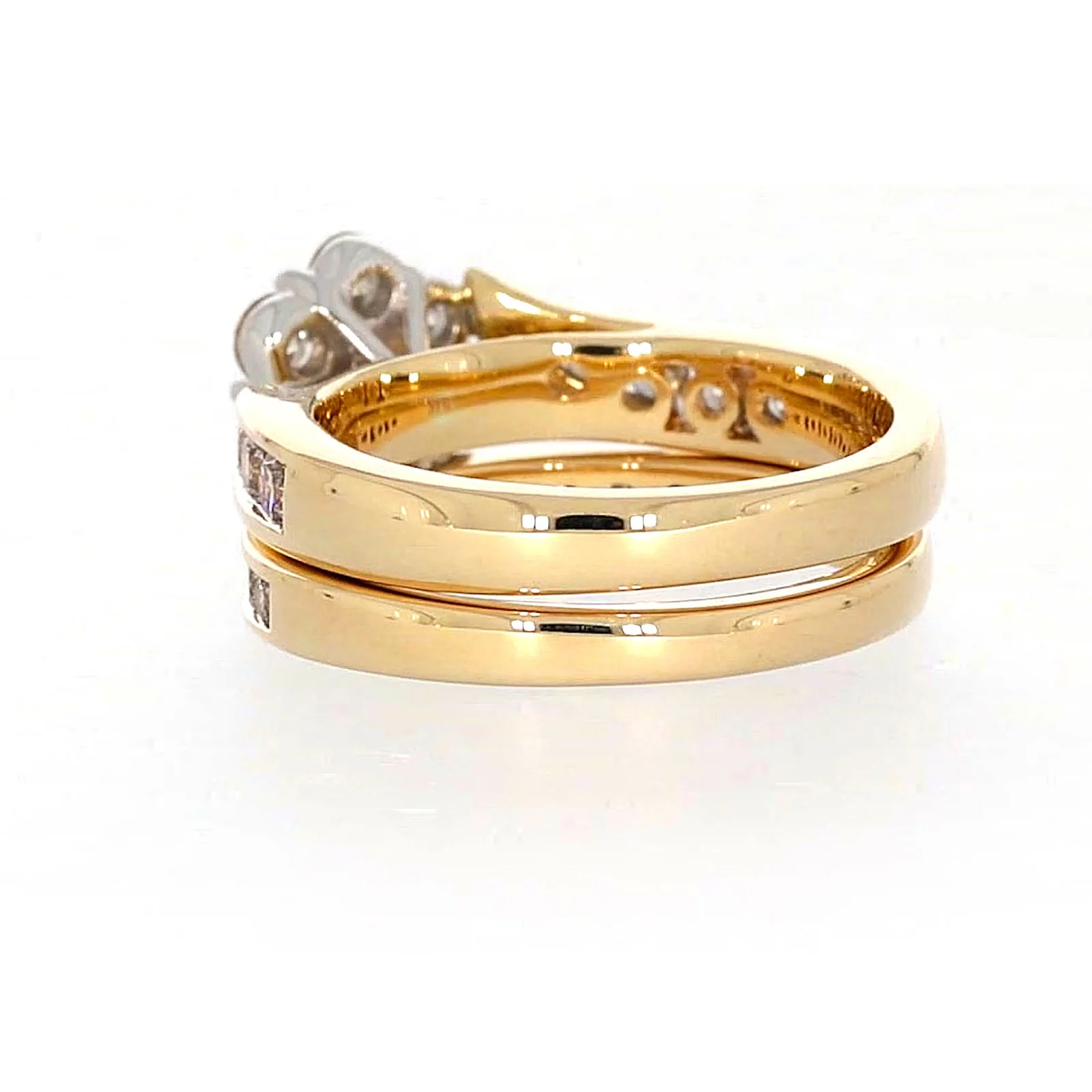 9ct Two Tone Gold Round Brilliant Cut with 1.35 Carat tw of Diamonds Ring - Image 31