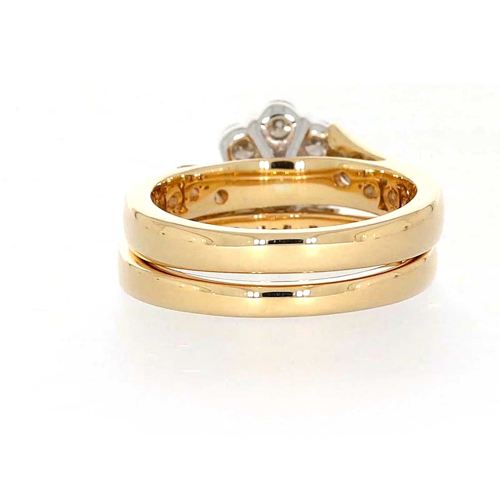 9ct Two Tone Gold Round Brilliant Cut with 1.35 Carat tw of Diamonds Ring - Image 38