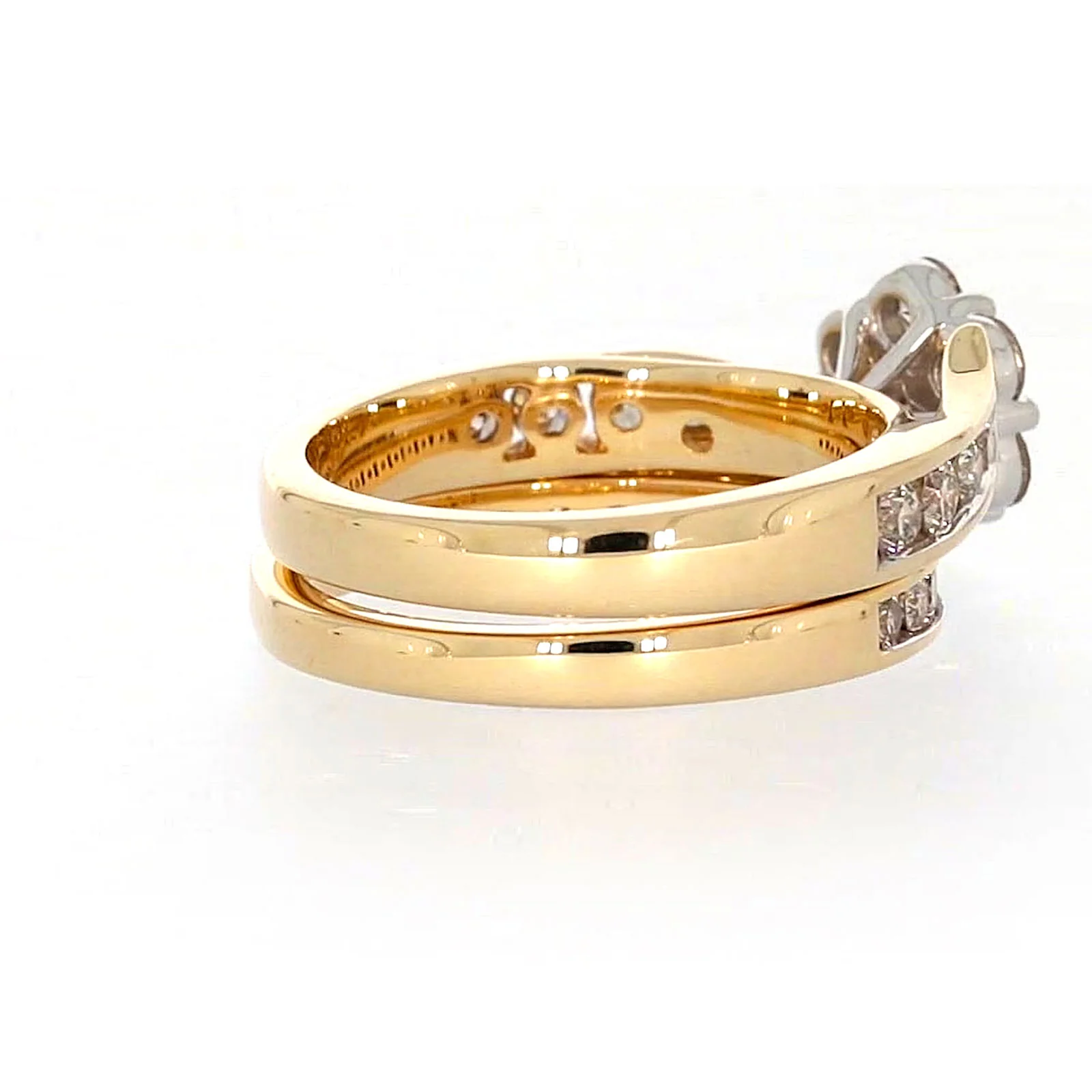 9ct Two Tone Gold Round Brilliant Cut with 1.35 Carat tw of Diamonds Ring - Image 48