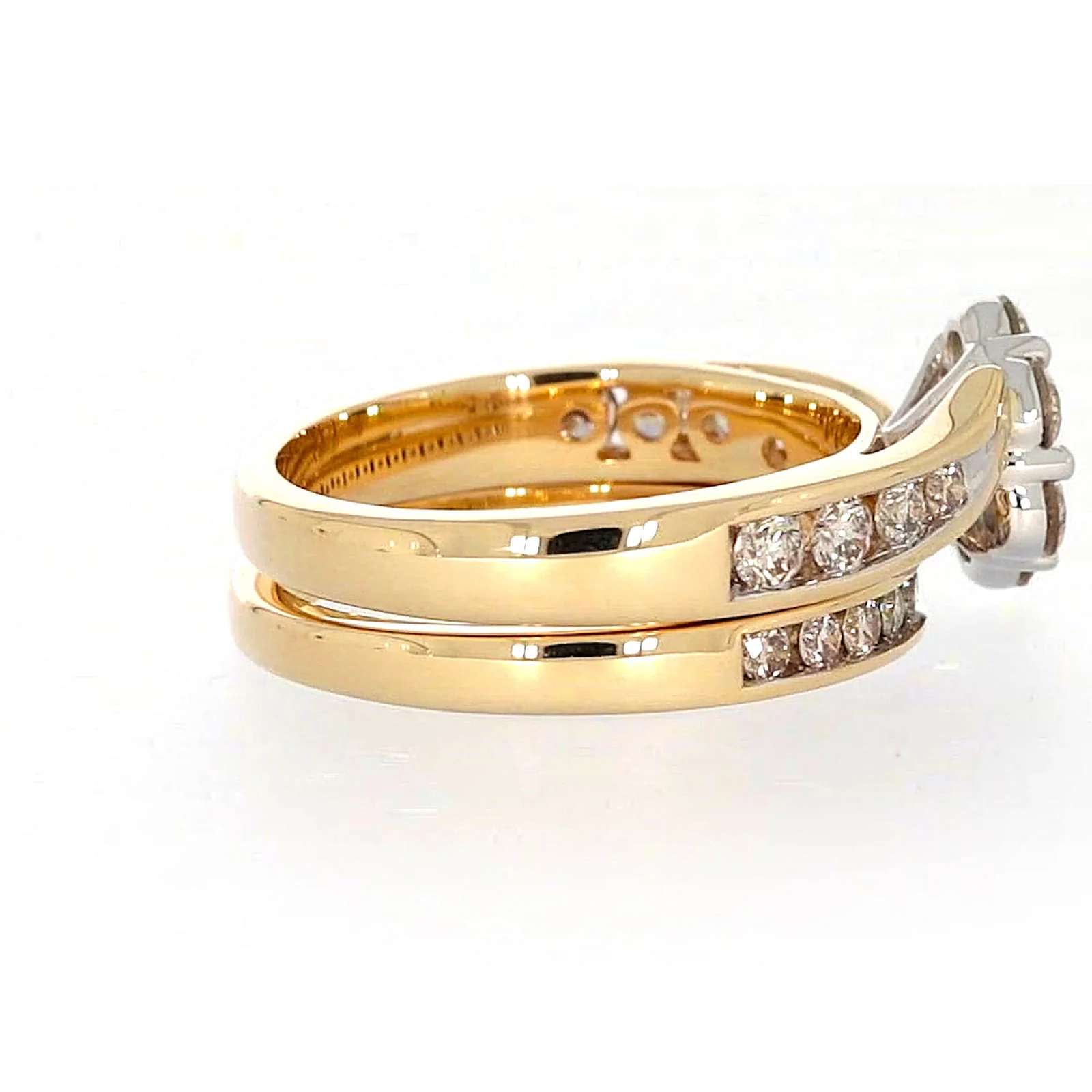 9ct Two Tone Gold Round Brilliant Cut with 1.35 Carat tw of Diamonds Ring - Image 53