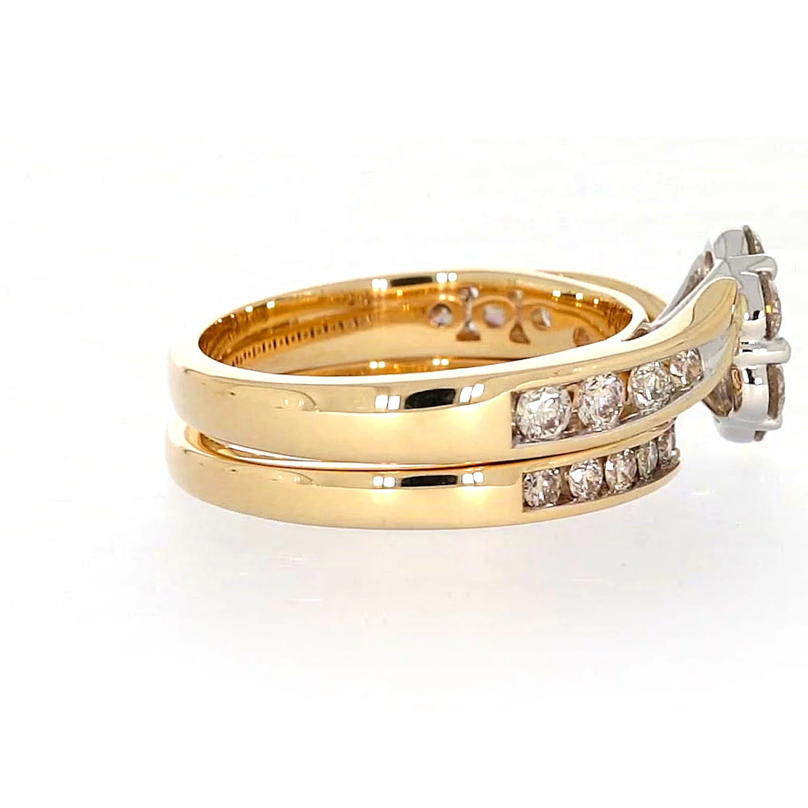 9ct Two Tone Gold Round Brilliant Cut with 1.35 Carat tw of Diamonds Ring - Image 54