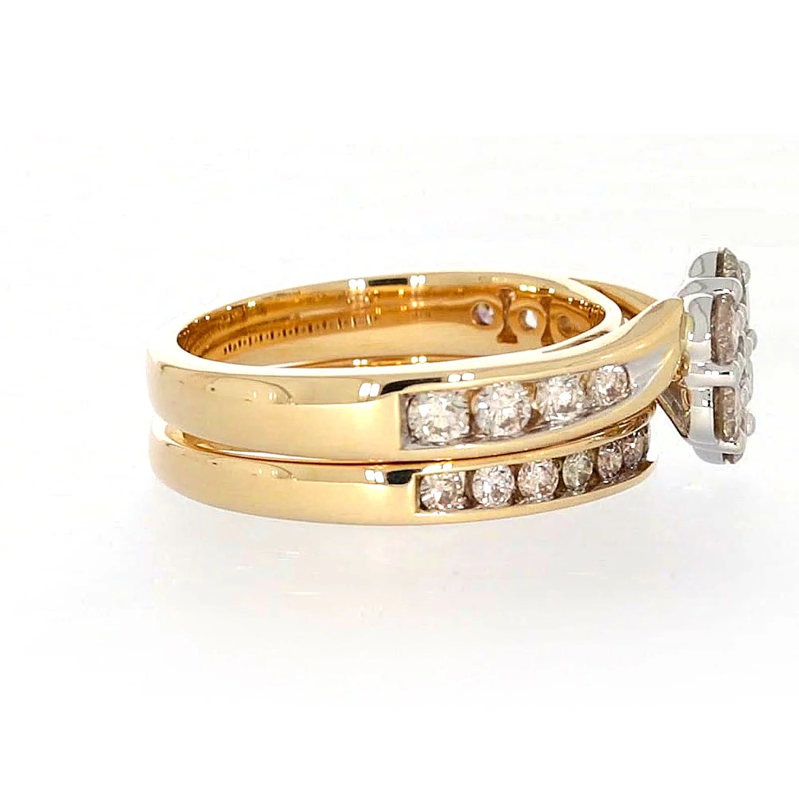 9ct Two Tone Gold Round Brilliant Cut with 1.35 Carat tw of Diamonds Ring - Image 58