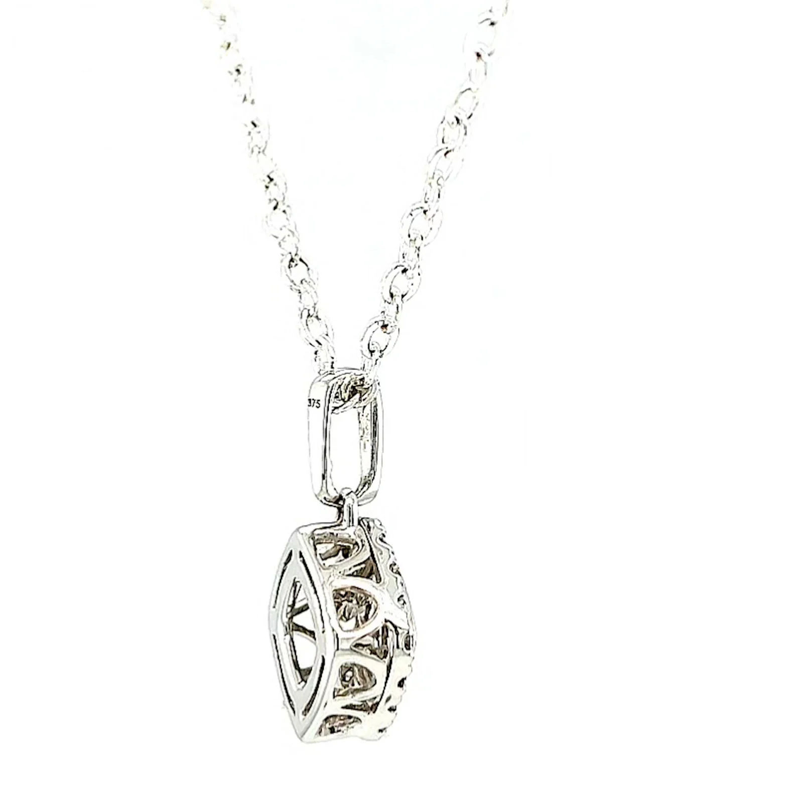 9ct White Gold Round Brilliant Cut Dancing Diamond with 0.25 Carat tw of Diamond Pendant - Image 52