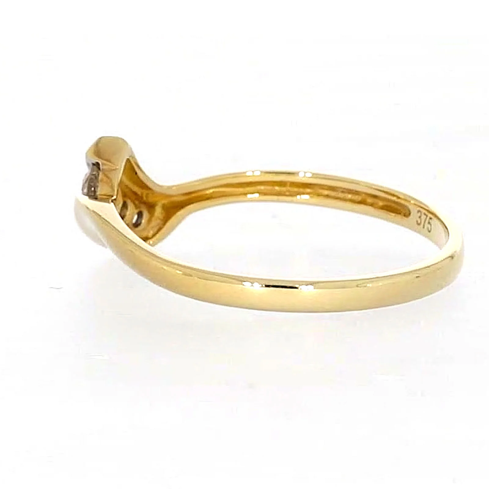 9ct Yellow Gold Round Brilliant Cut with 0.10 CARAT tw of Diamonds Ring - Image 26