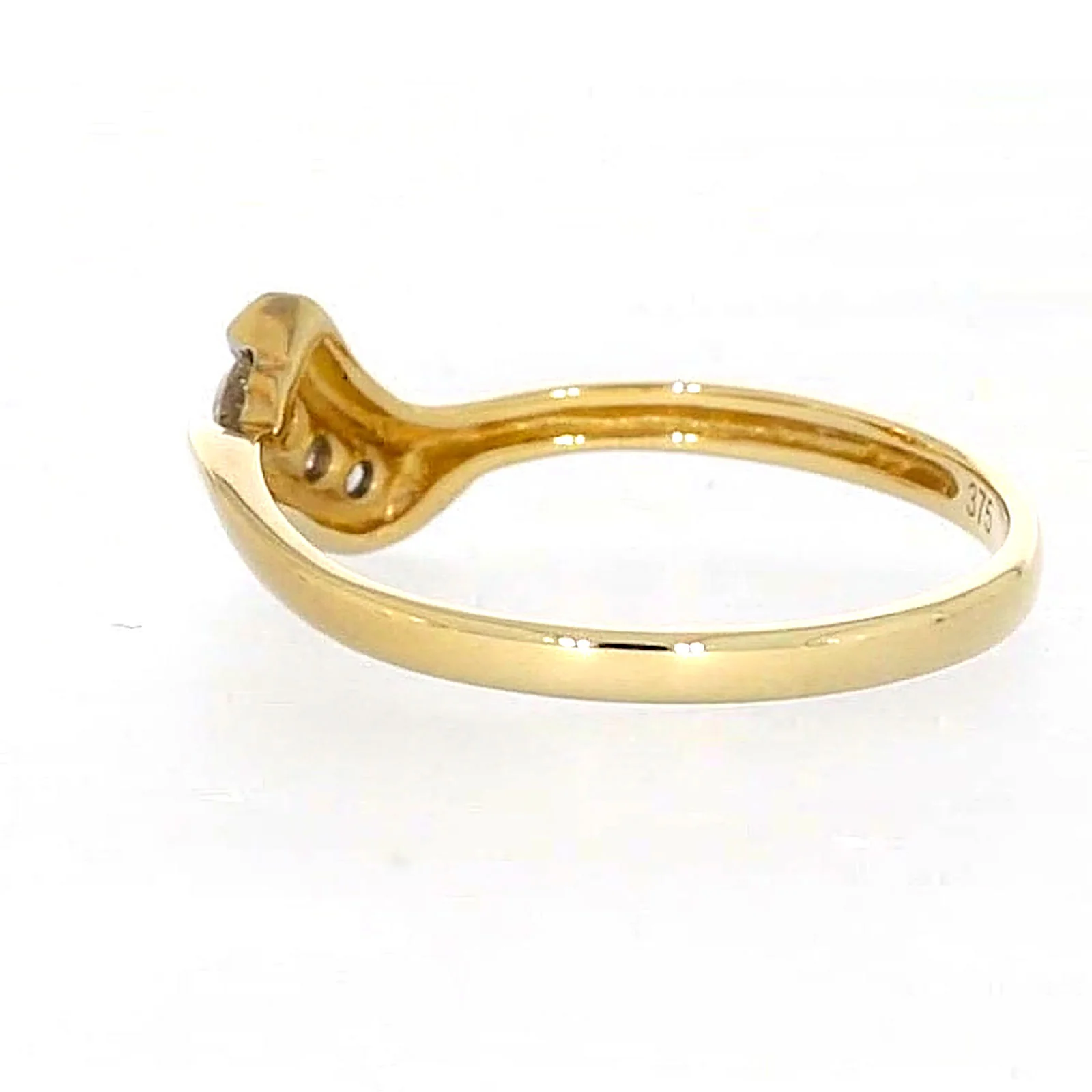 9ct Yellow Gold Round Brilliant Cut with 0.10 CARAT tw of Diamonds Ring - Image 28