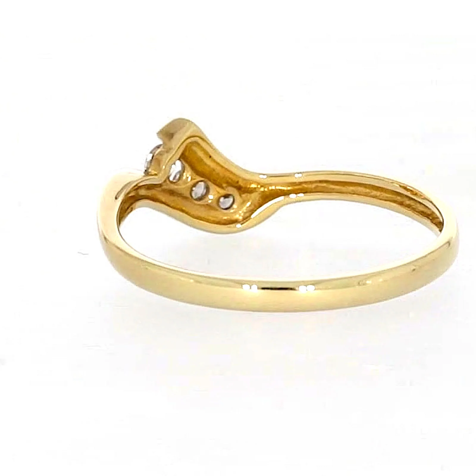9ct Yellow Gold Round Brilliant Cut with 0.10 CARAT tw of Diamonds Ring - Image 33