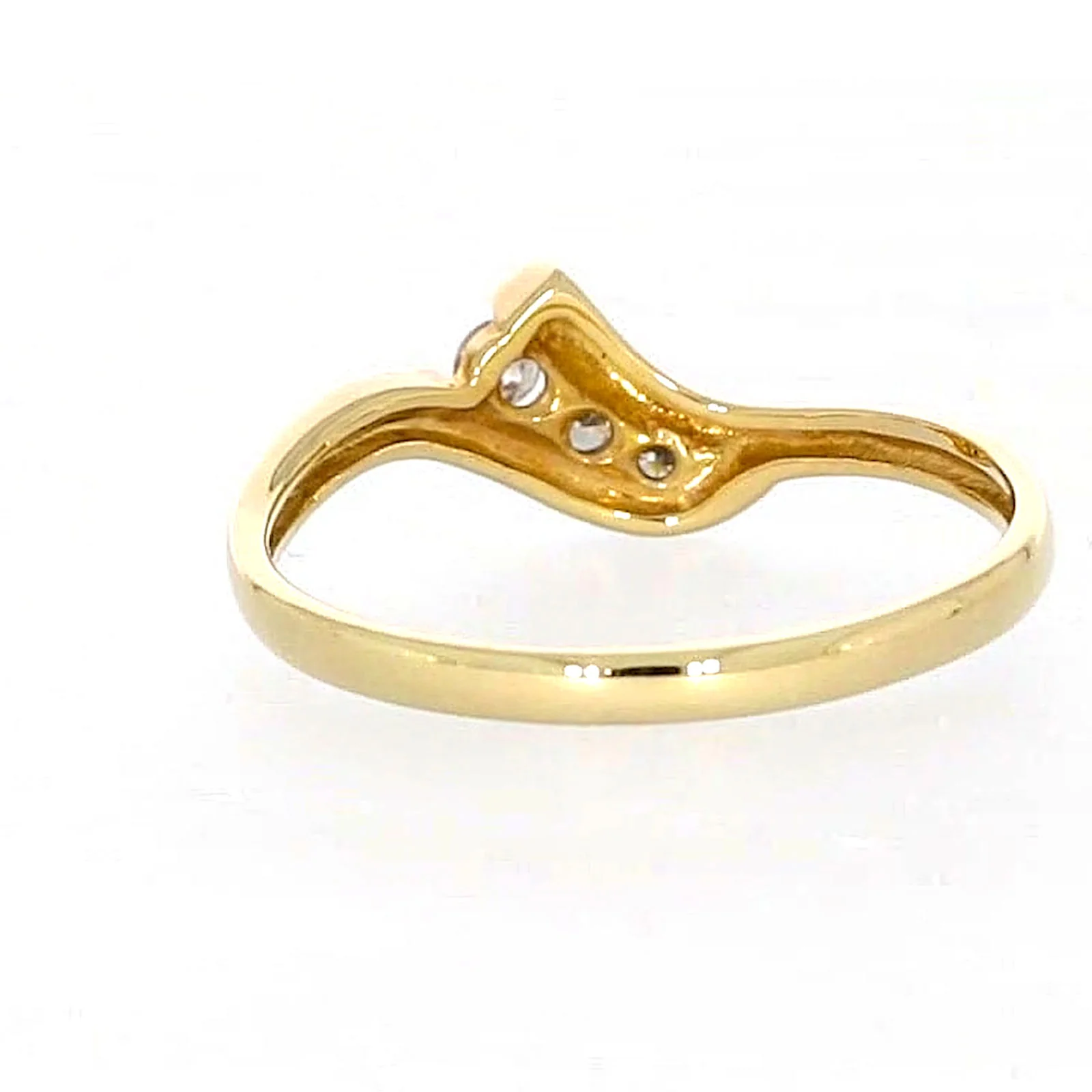 9ct Yellow Gold Round Brilliant Cut with 0.10 CARAT tw of Diamonds Ring - Image 37