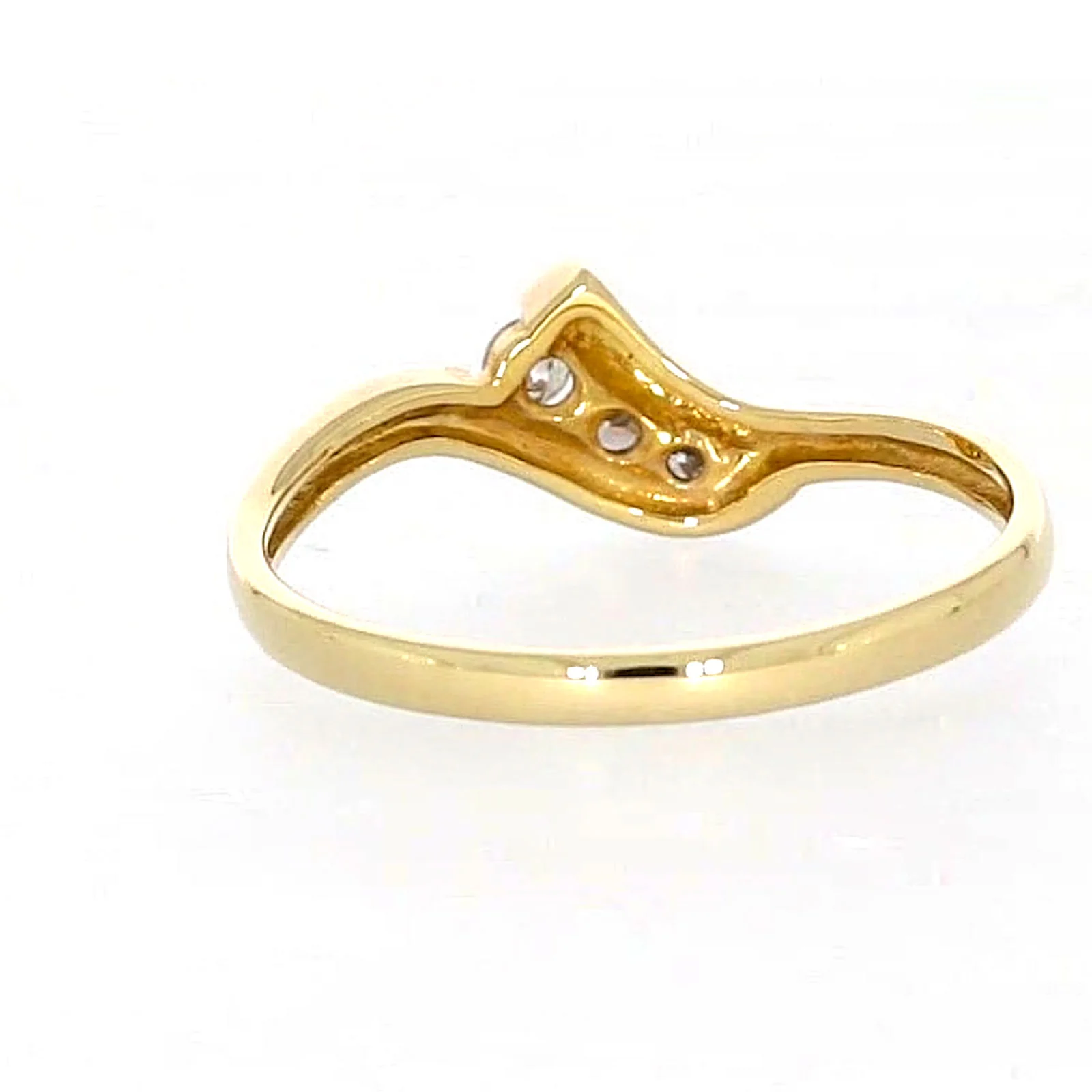 9ct Yellow Gold Round Brilliant Cut with 0.10 CARAT tw of Diamonds Ring - Image 38