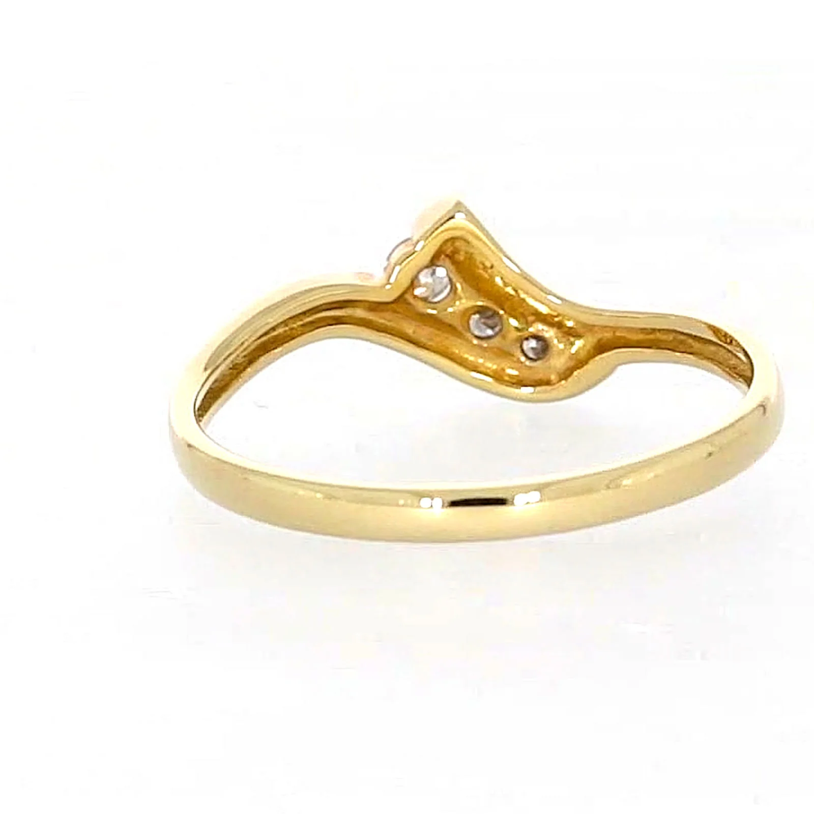 9ct Yellow Gold Round Brilliant Cut with 0.10 CARAT tw of Diamonds Ring - Image 39