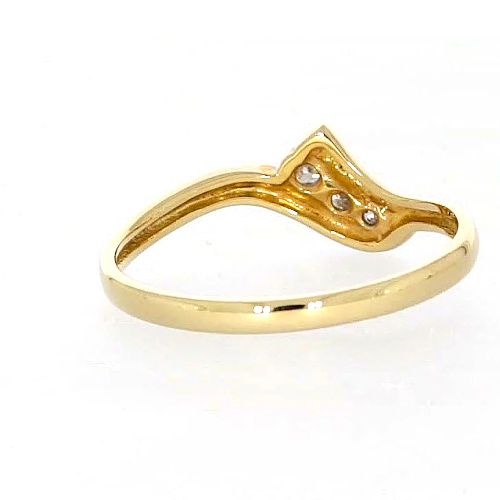 9ct Yellow Gold Round Brilliant Cut with 0.10 CARAT tw of Diamonds Ring - Image 42