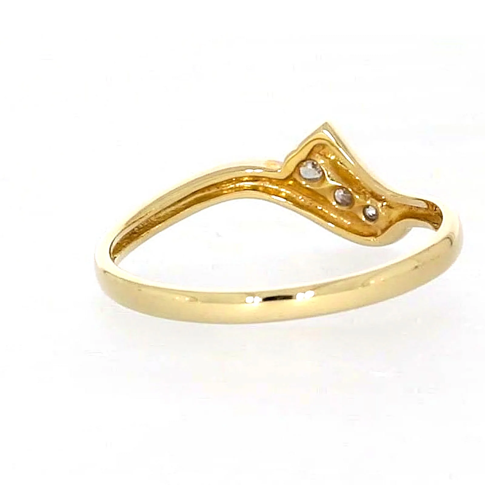 9ct Yellow Gold Round Brilliant Cut with 0.10 CARAT tw of Diamonds Ring - Image 43