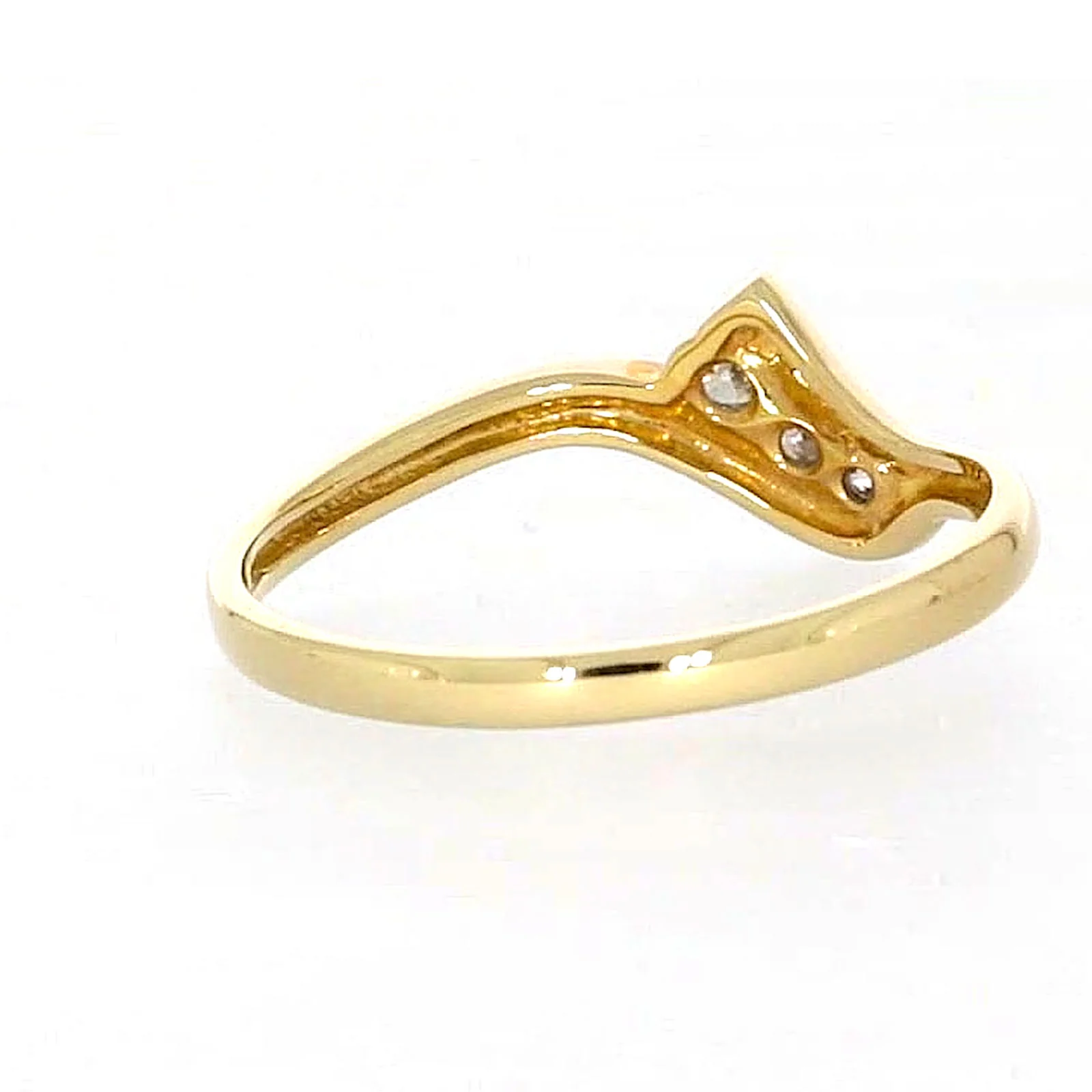 9ct Yellow Gold Round Brilliant Cut with 0.10 CARAT tw of Diamonds Ring - Image 44