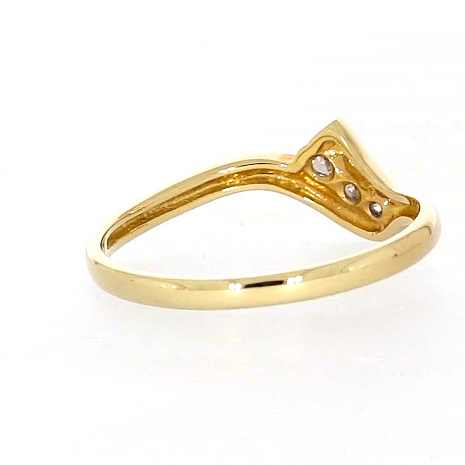 9ct Yellow Gold Round Brilliant Cut with 0.10 CARAT tw of Diamonds Ring - Image 45