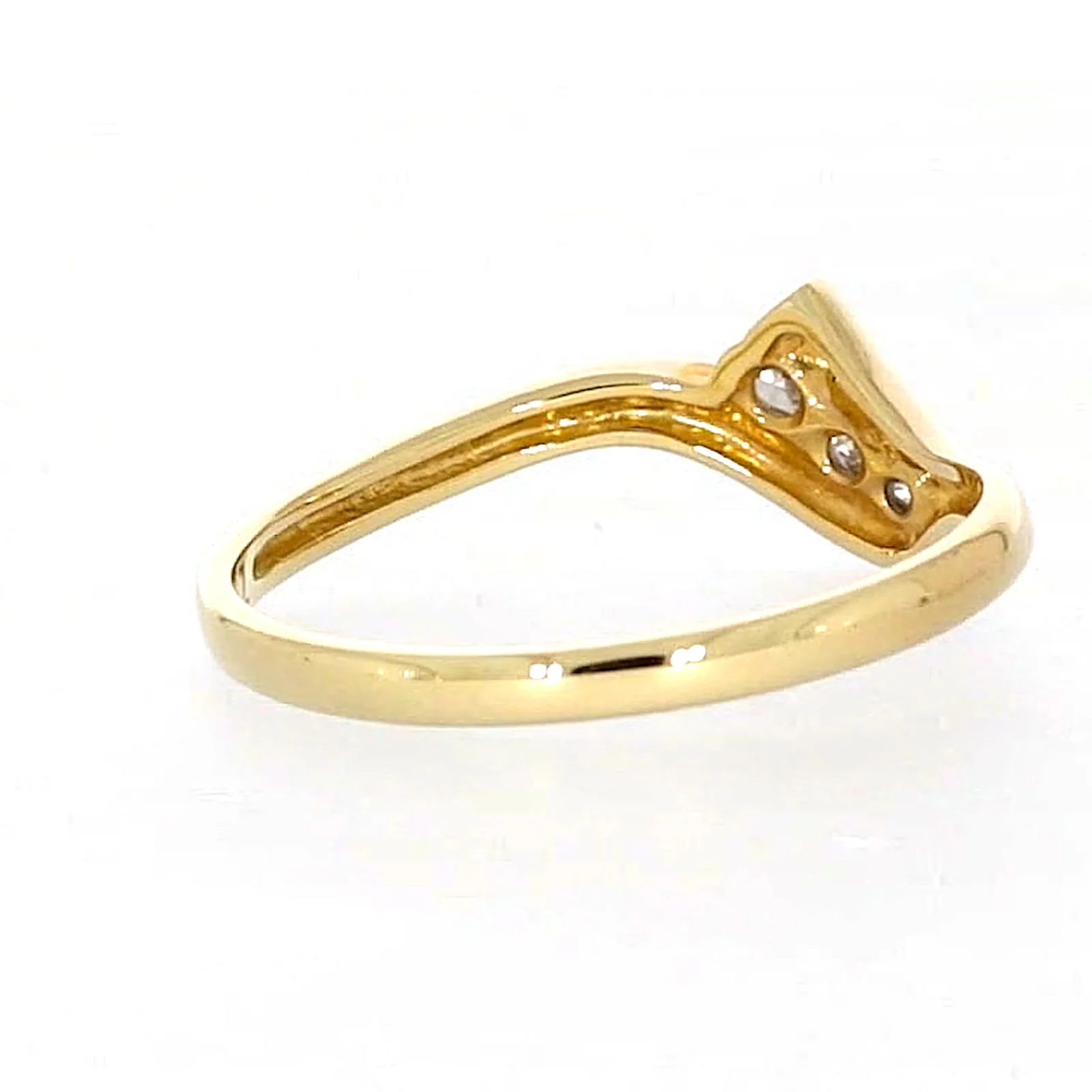 9ct Yellow Gold Round Brilliant Cut with 0.10 CARAT tw of Diamonds Ring - Image 46
