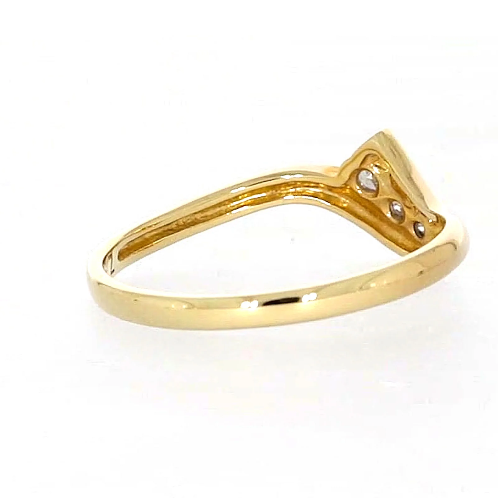 9ct Yellow Gold Round Brilliant Cut with 0.10 CARAT tw of Diamonds Ring - Image 47