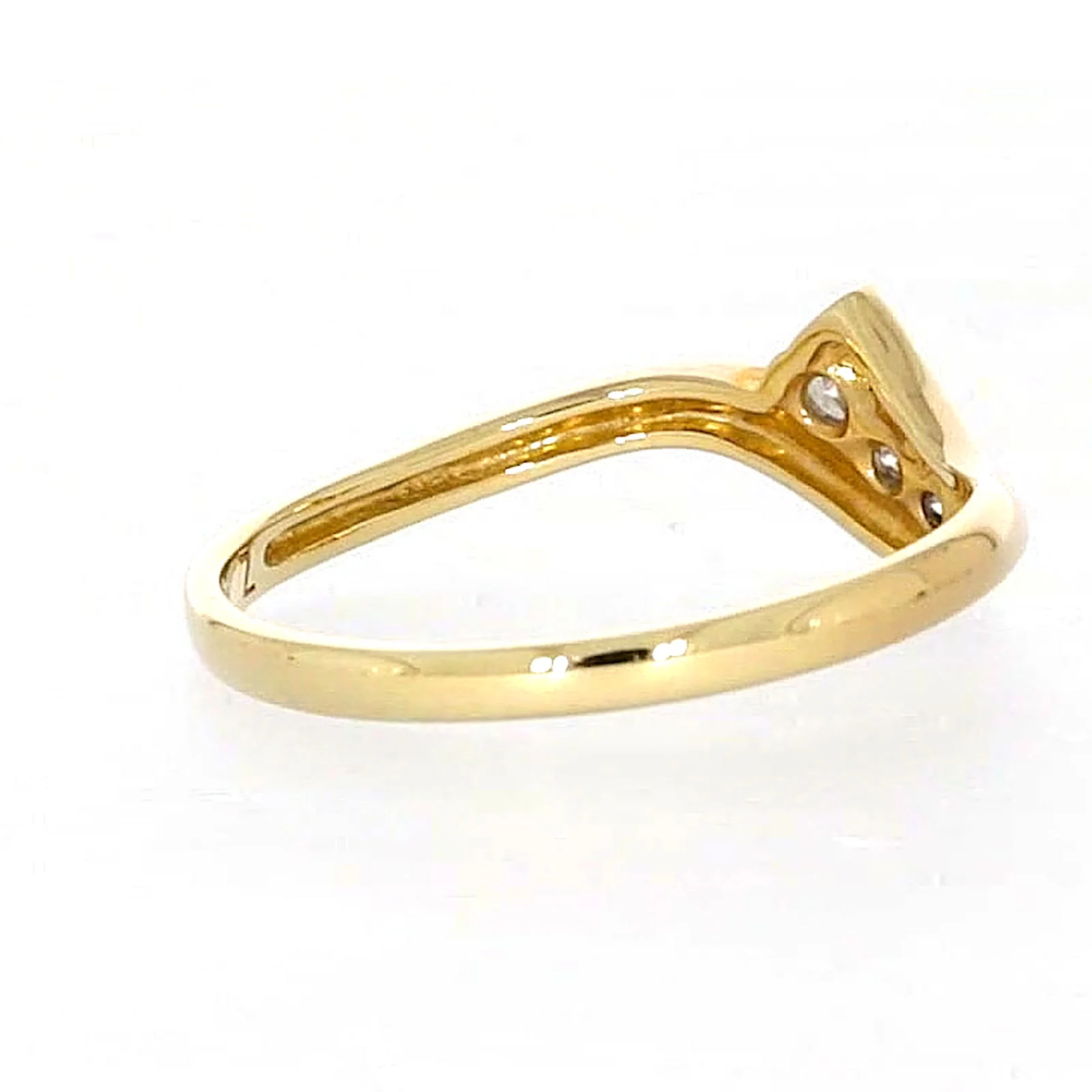 9ct Yellow Gold Round Brilliant Cut with 0.10 CARAT tw of Diamonds Ring - Image 48