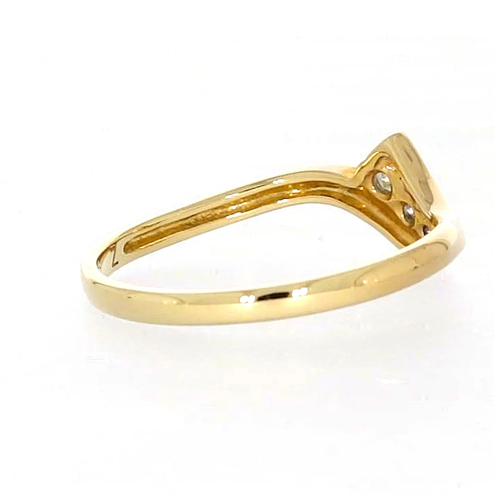 9ct Yellow Gold Round Brilliant Cut with 0.10 CARAT tw of Diamonds Ring - Image 49