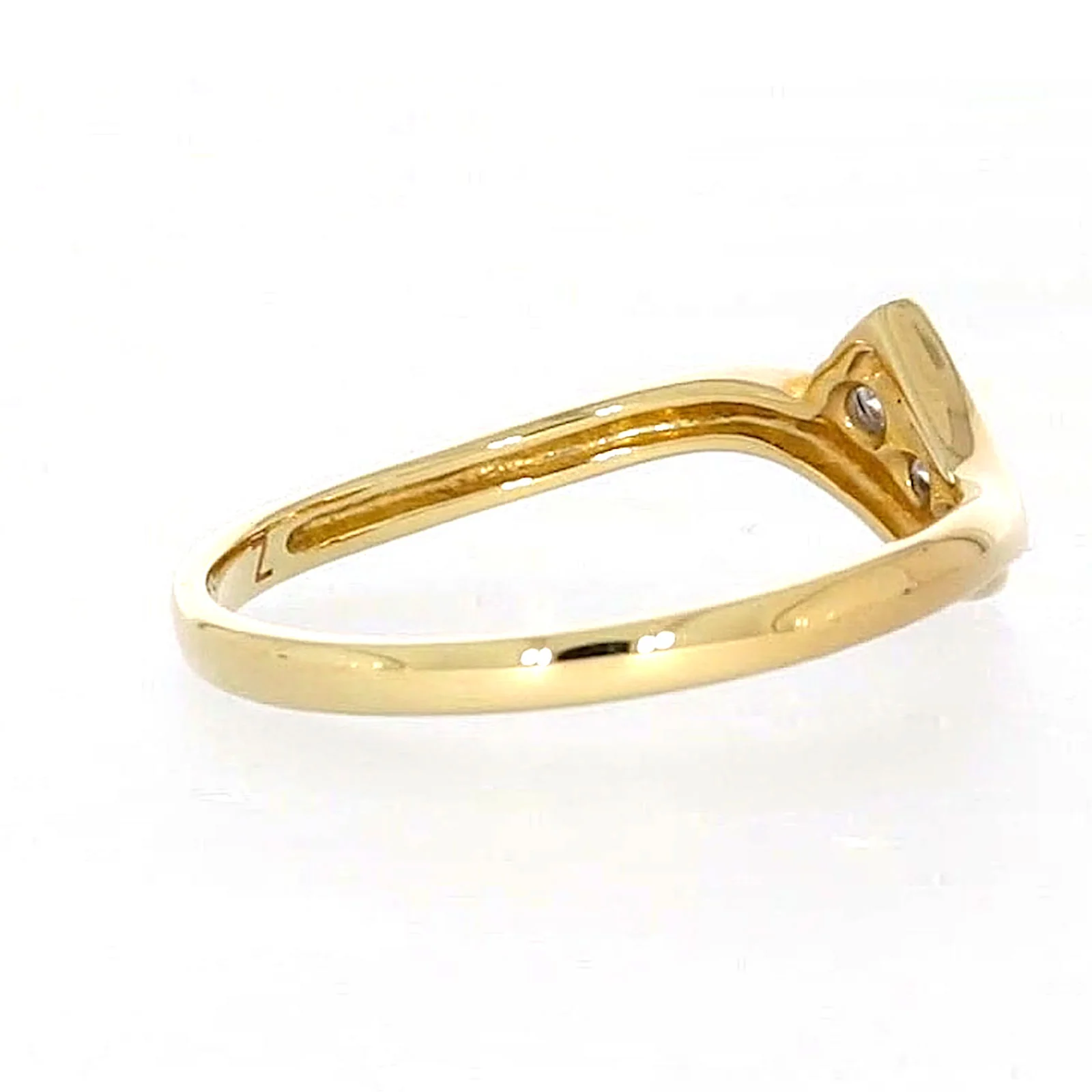 9ct Yellow Gold Round Brilliant Cut with 0.10 CARAT tw of Diamonds Ring - Image 50