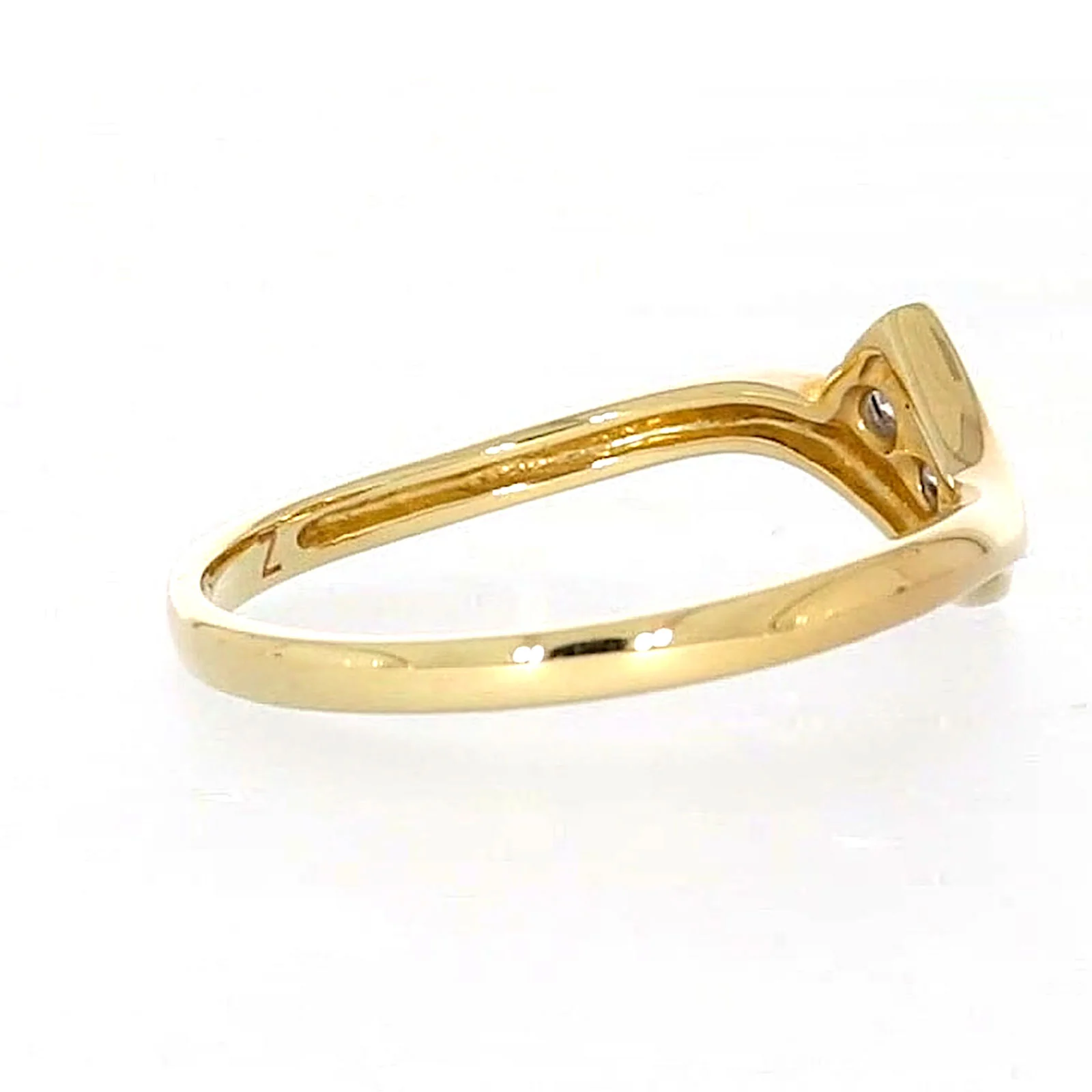 9ct Yellow Gold Round Brilliant Cut with 0.10 CARAT tw of Diamonds Ring - Image 51