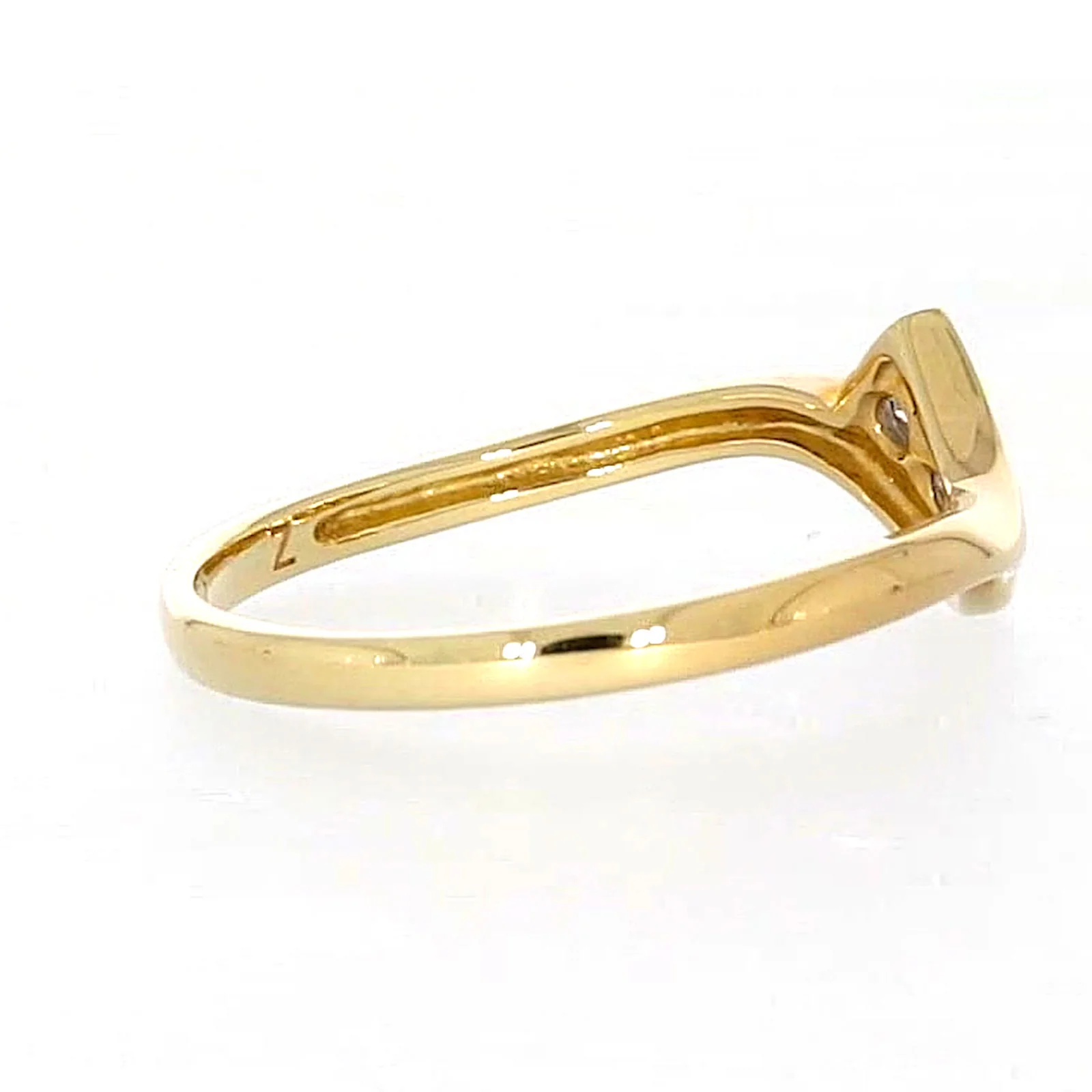 9ct Yellow Gold Round Brilliant Cut with 0.10 CARAT tw of Diamonds Ring - Image 52