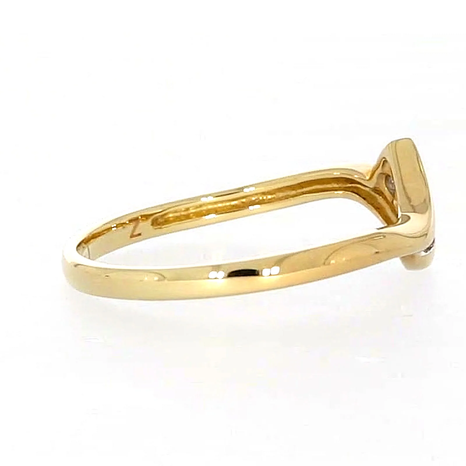 9ct Yellow Gold Round Brilliant Cut with 0.10 CARAT tw of Diamonds Ring - Image 54