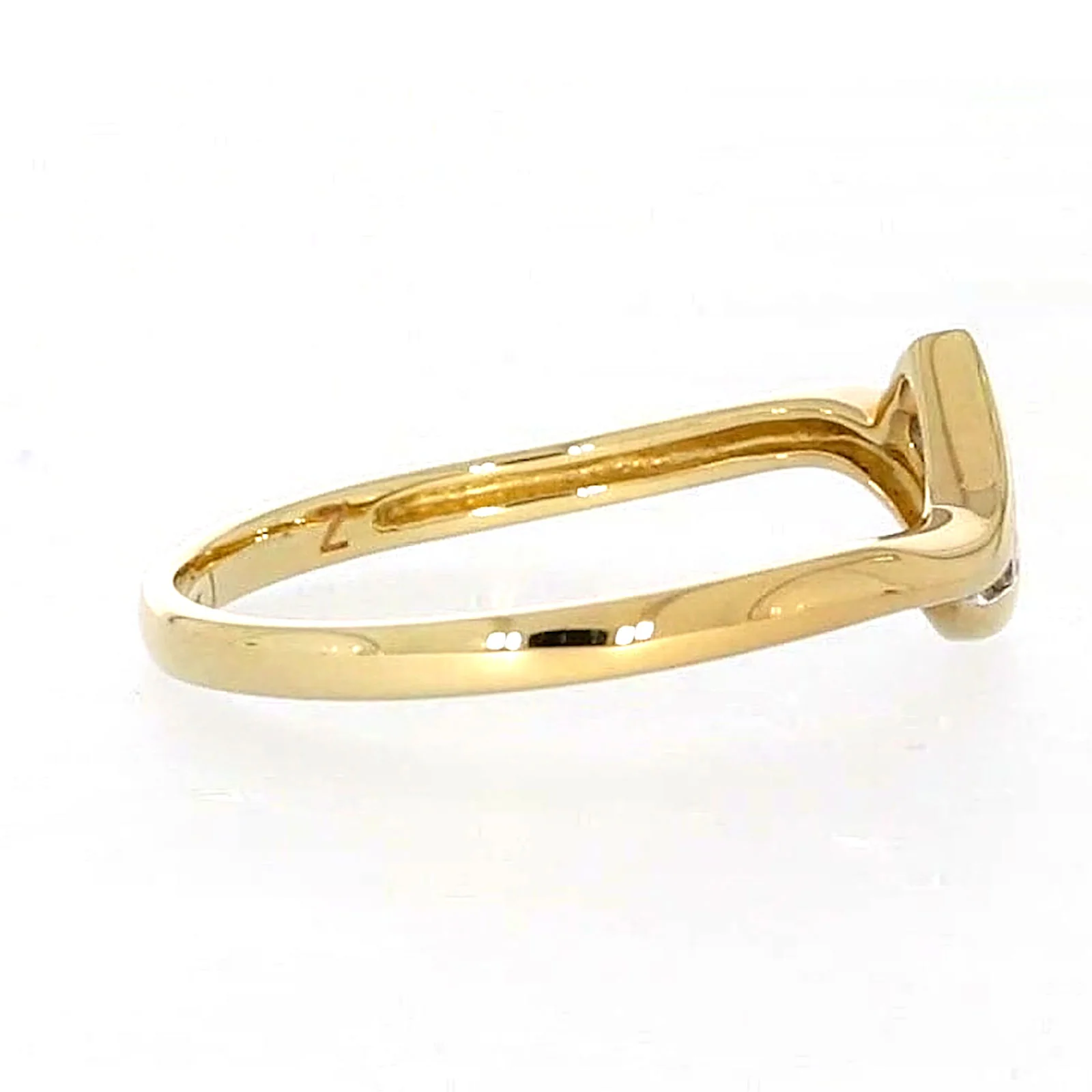 9ct Yellow Gold Round Brilliant Cut with 0.10 CARAT tw of Diamonds Ring - Image 55