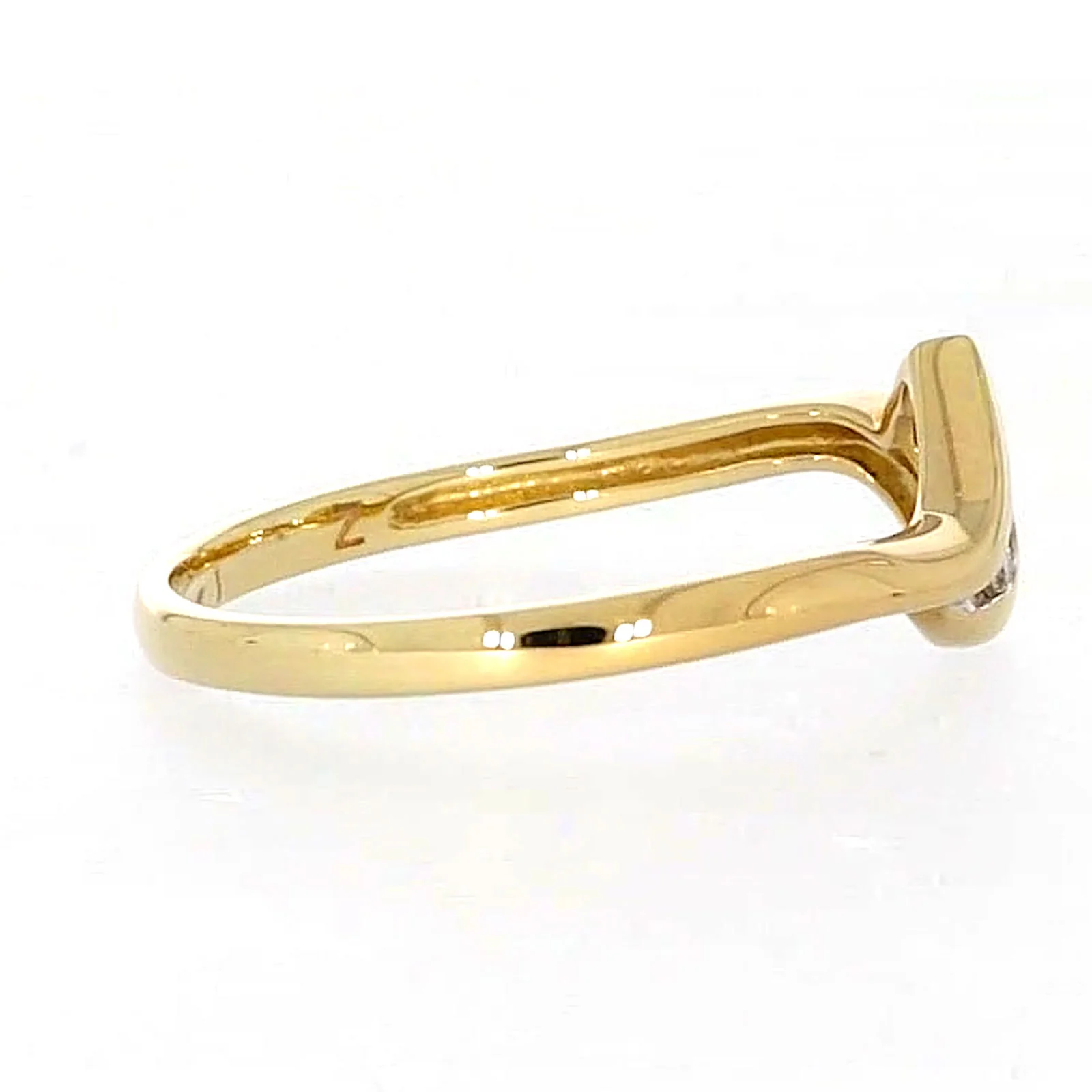 9ct Yellow Gold Round Brilliant Cut with 0.10 CARAT tw of Diamonds Ring - Image 56