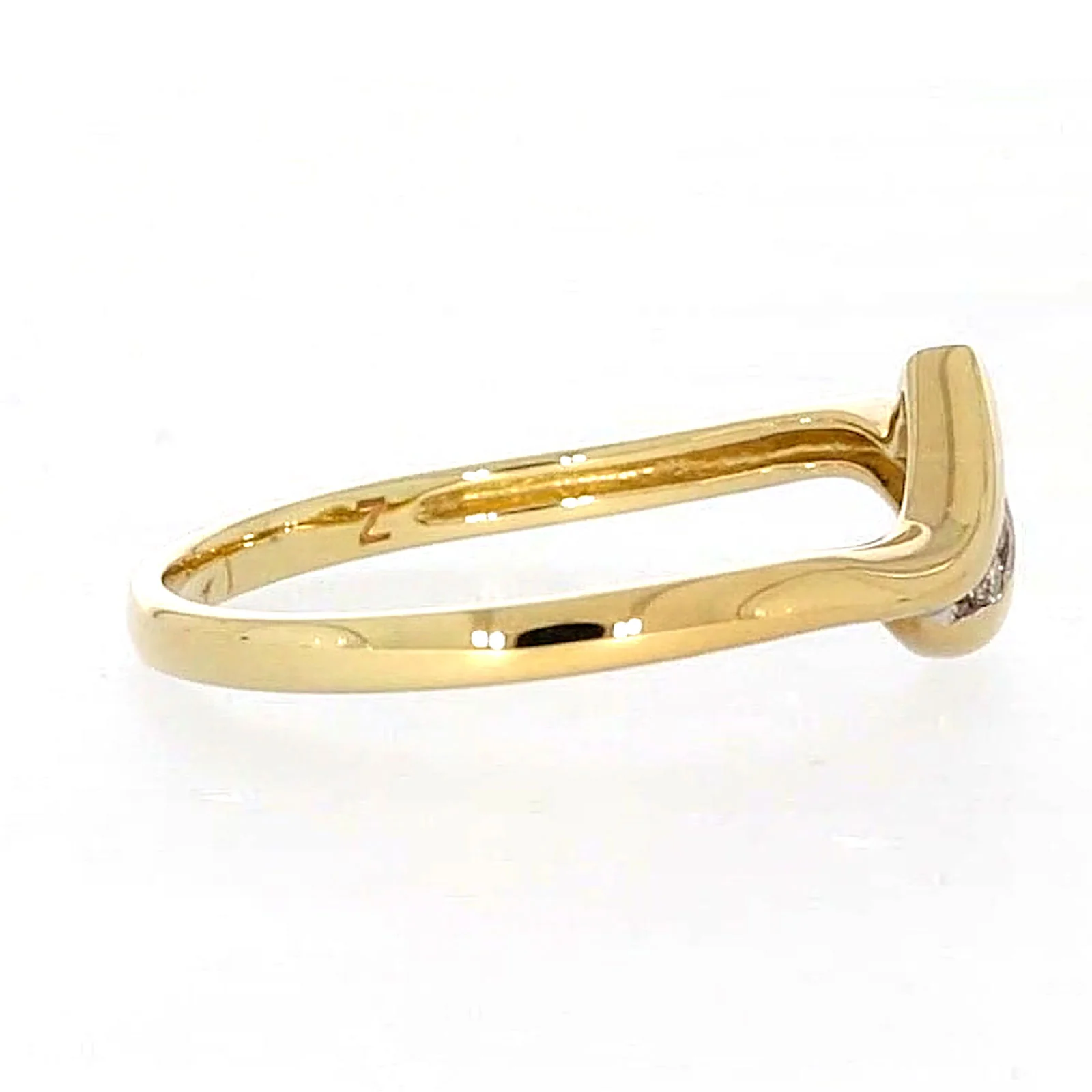 9ct Yellow Gold Round Brilliant Cut with 0.10 CARAT tw of Diamonds Ring - Image 57