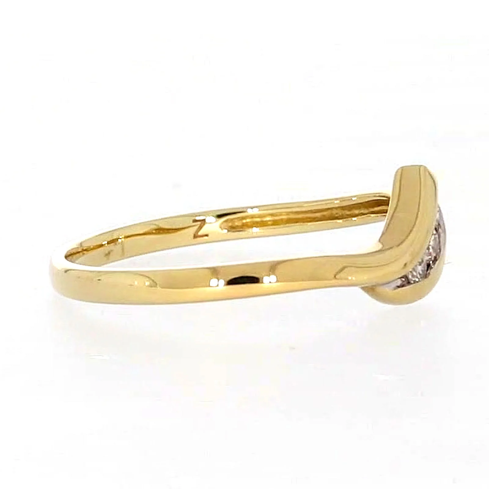 9ct Yellow Gold Round Brilliant Cut with 0.10 CARAT tw of Diamonds Ring - Image 60