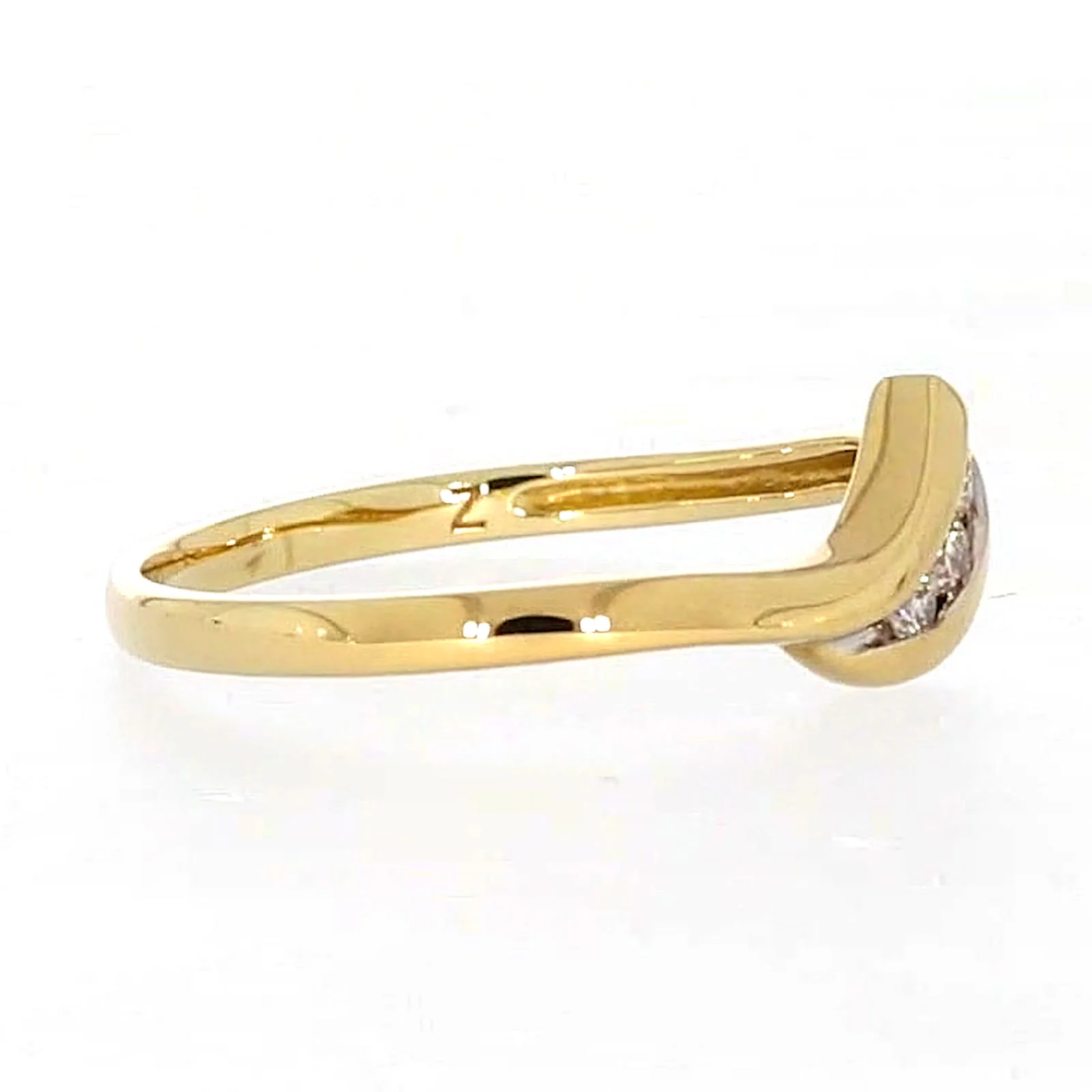 9ct Yellow Gold Round Brilliant Cut with 0.10 CARAT tw of Diamonds Ring - Image 61