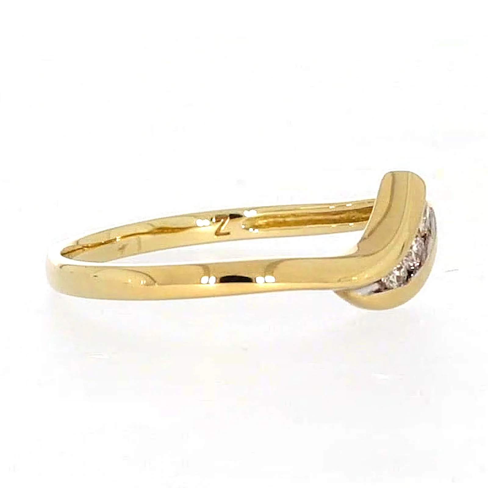 9ct Yellow Gold Round Brilliant Cut with 0.10 CARAT tw of Diamonds Ring - Image 62
