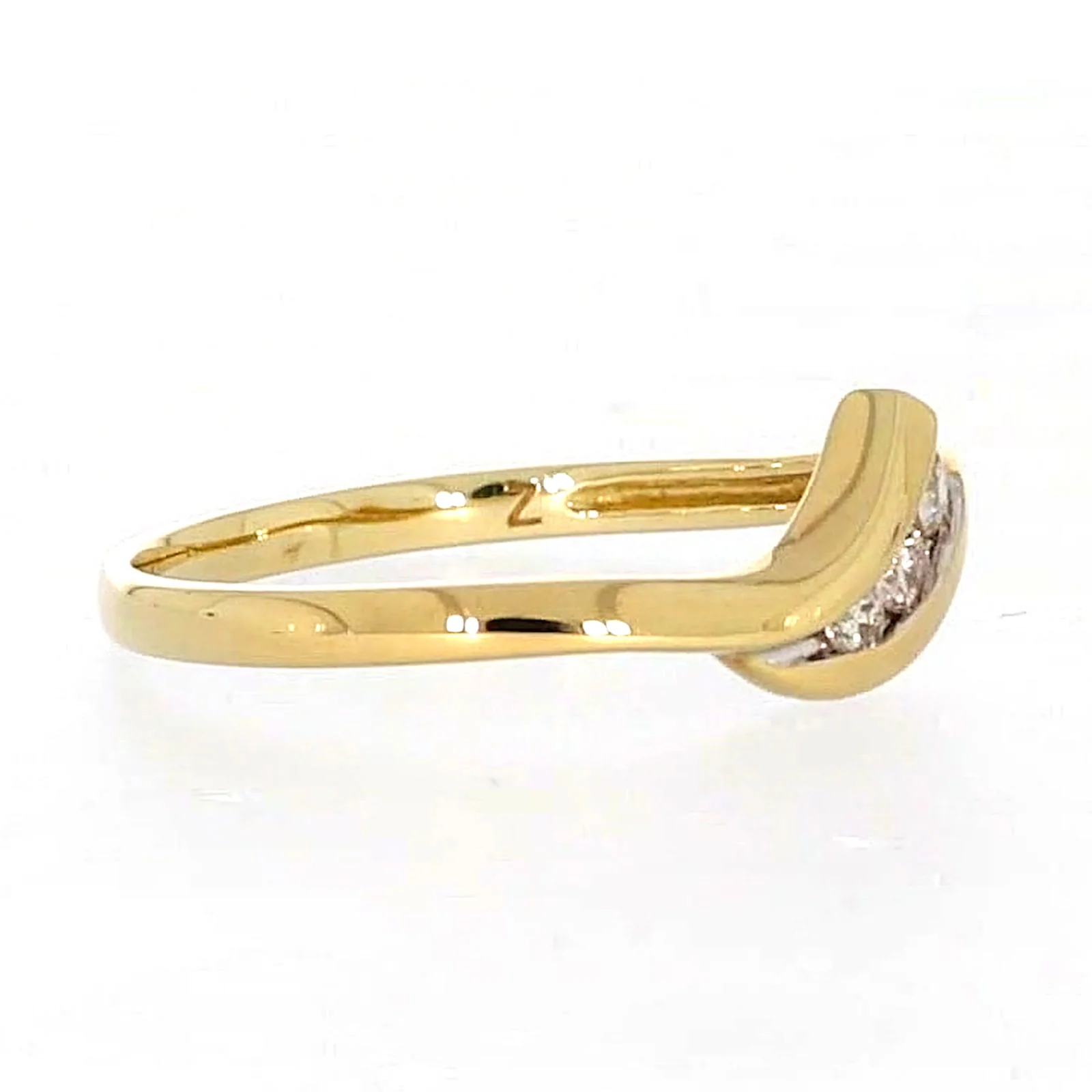 9ct Yellow Gold Round Brilliant Cut with 0.10 CARAT tw of Diamonds Ring - Image 63