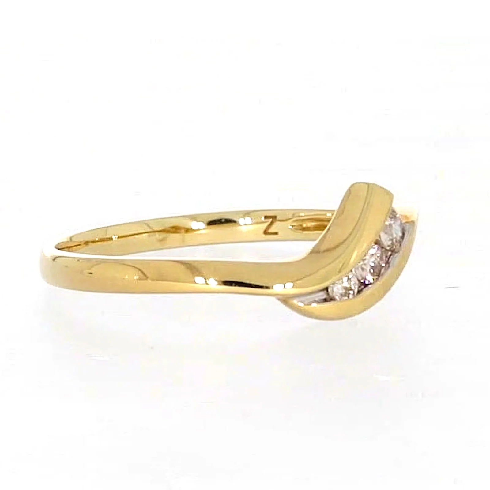9ct Yellow Gold Round Brilliant Cut with 0.10 CARAT tw of Diamonds Ring - Image 66