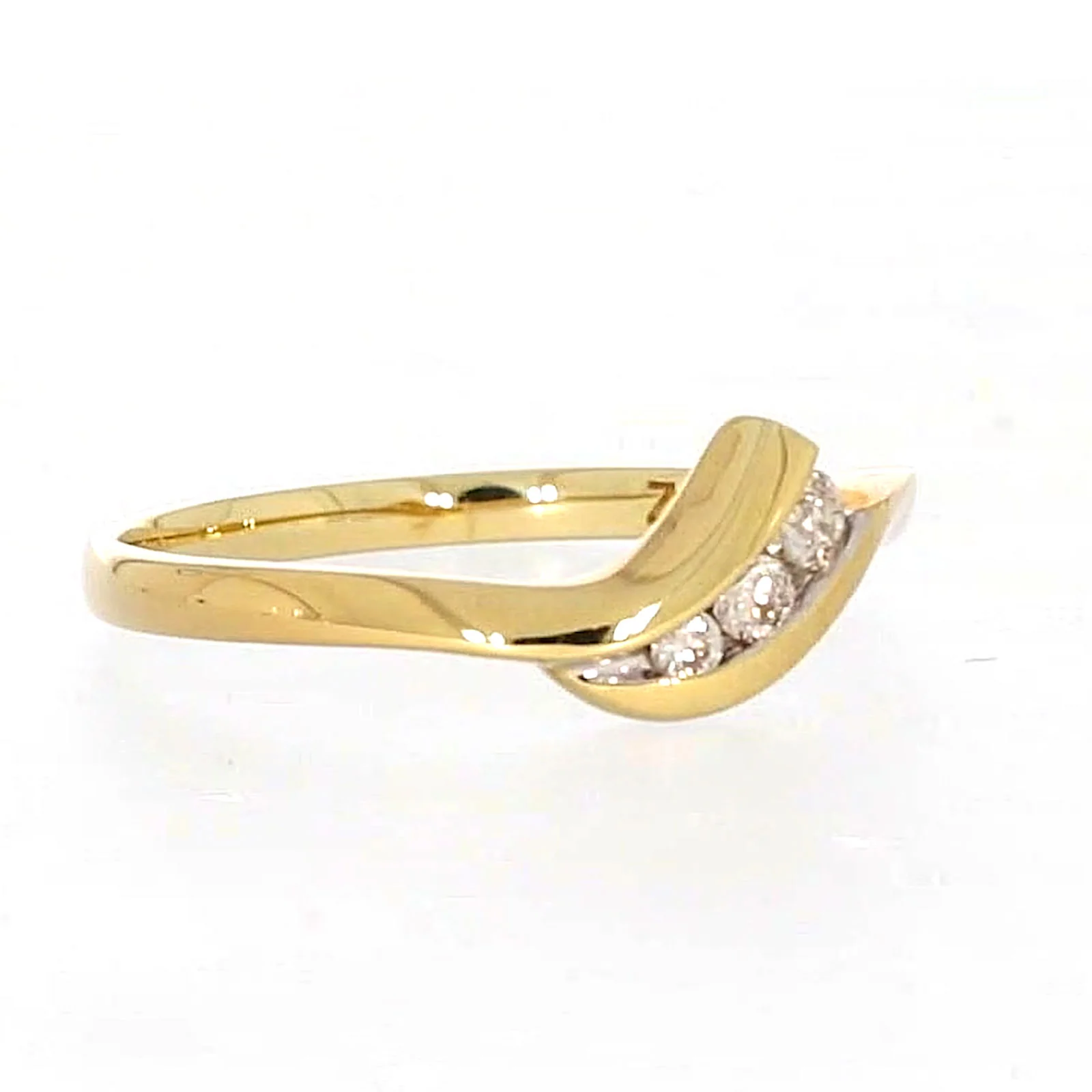 9ct Yellow Gold Round Brilliant Cut with 0.10 CARAT tw of Diamonds Ring - Image 68