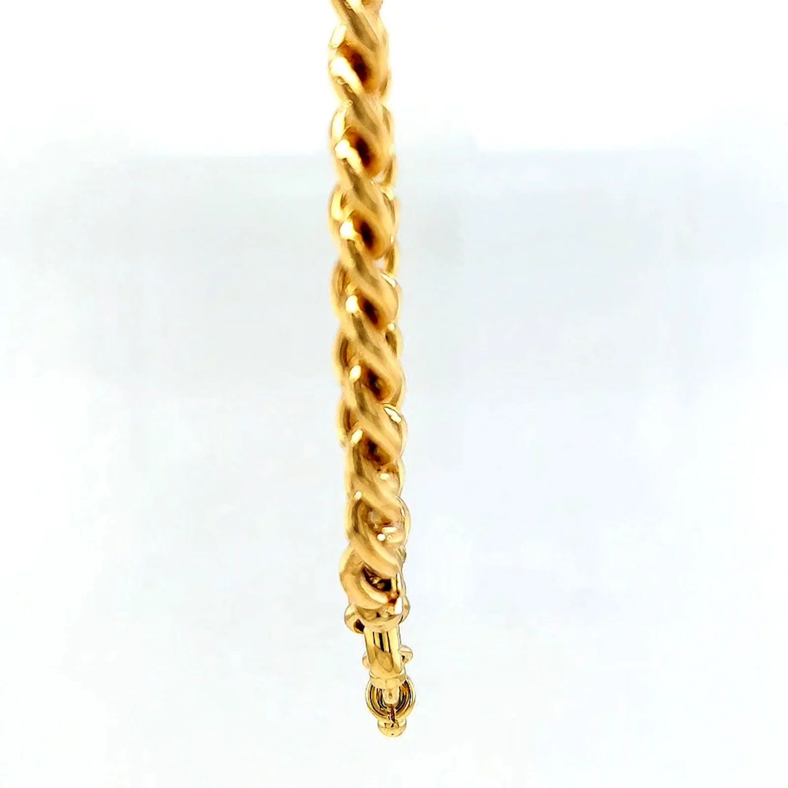 9ct Yellow Gold Silver Filled 50cm Curb with Bolt Ring Necklace - Image 57