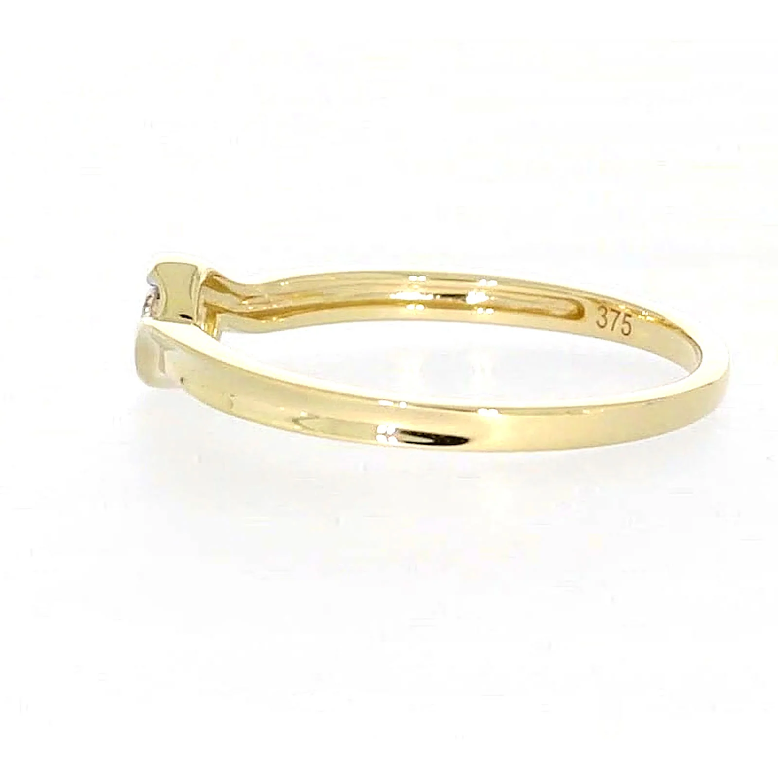 9ct Yellow Gold Round Brilliant Cut with 0.08 CARAT tw of Diamonds Ring - Image 22