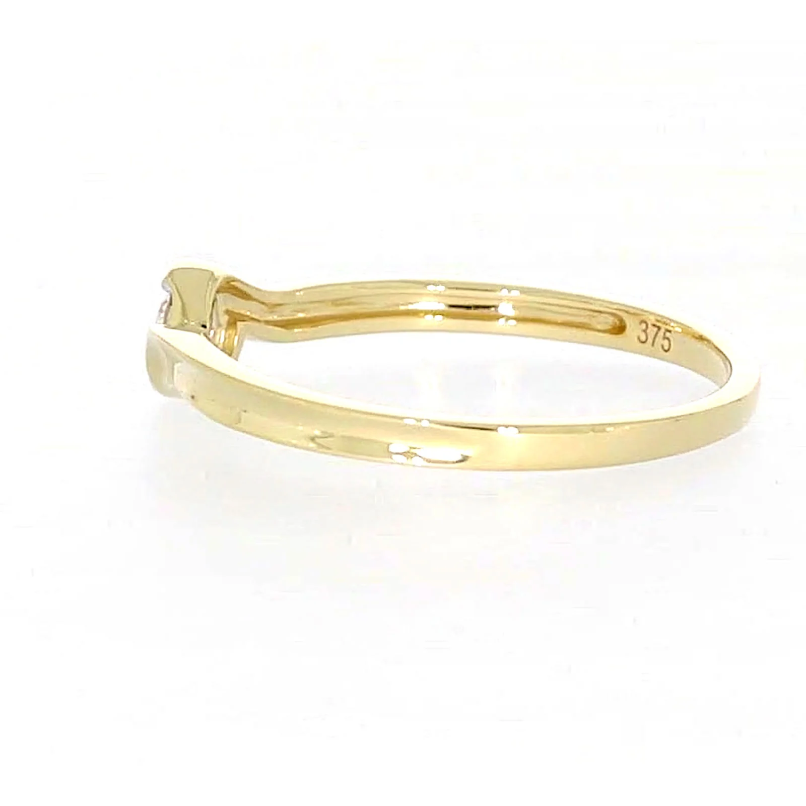 9ct Yellow Gold Round Brilliant Cut with 0.08 CARAT tw of Diamonds Ring - Image 23