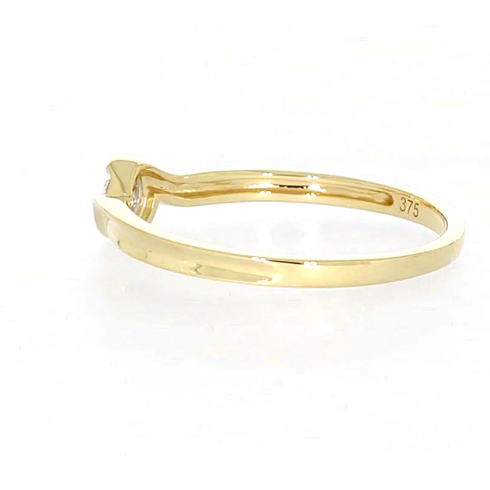 9ct Yellow Gold Round Brilliant Cut with 0.08 CARAT tw of Diamonds Ring - Image 24