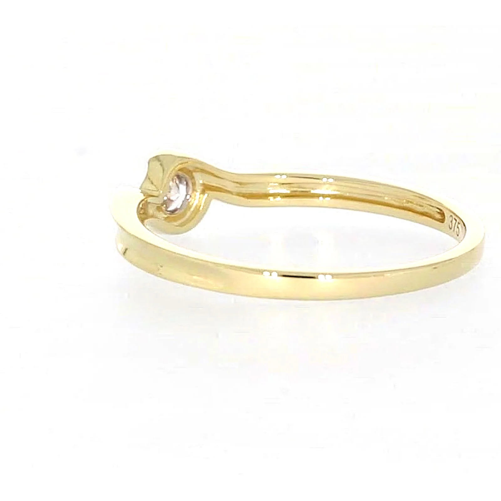 9ct Yellow Gold Round Brilliant Cut with 0.08 CARAT tw of Diamonds Ring - Image 28