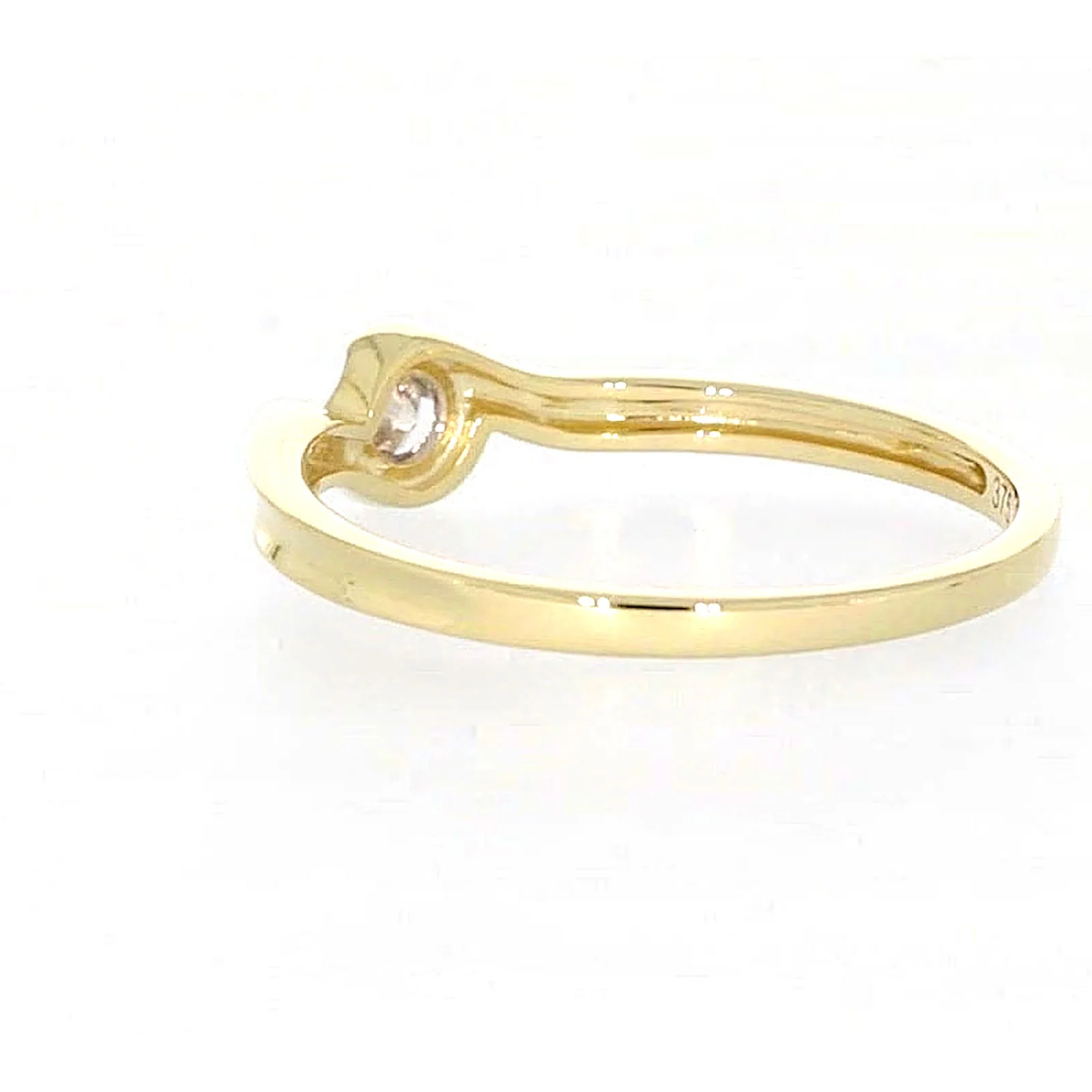 9ct Yellow Gold Round Brilliant Cut with 0.08 CARAT tw of Diamonds Ring - Image 29