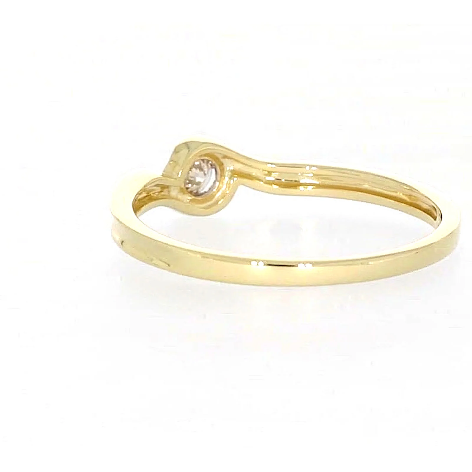 9ct Yellow Gold Round Brilliant Cut with 0.08 CARAT tw of Diamonds Ring - Image 31