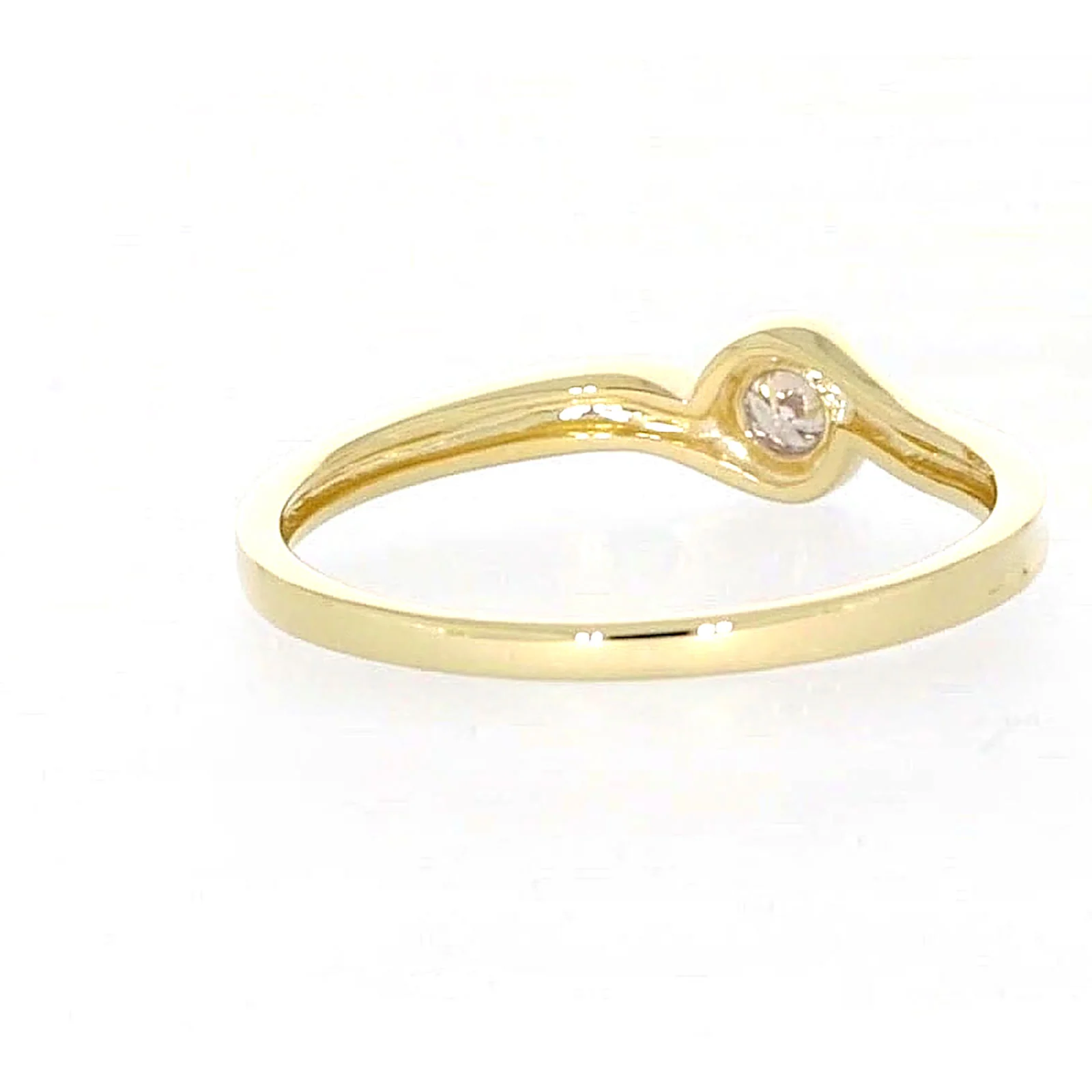 9ct Yellow Gold Round Brilliant Cut with 0.08 CARAT tw of Diamonds Ring - Image 42