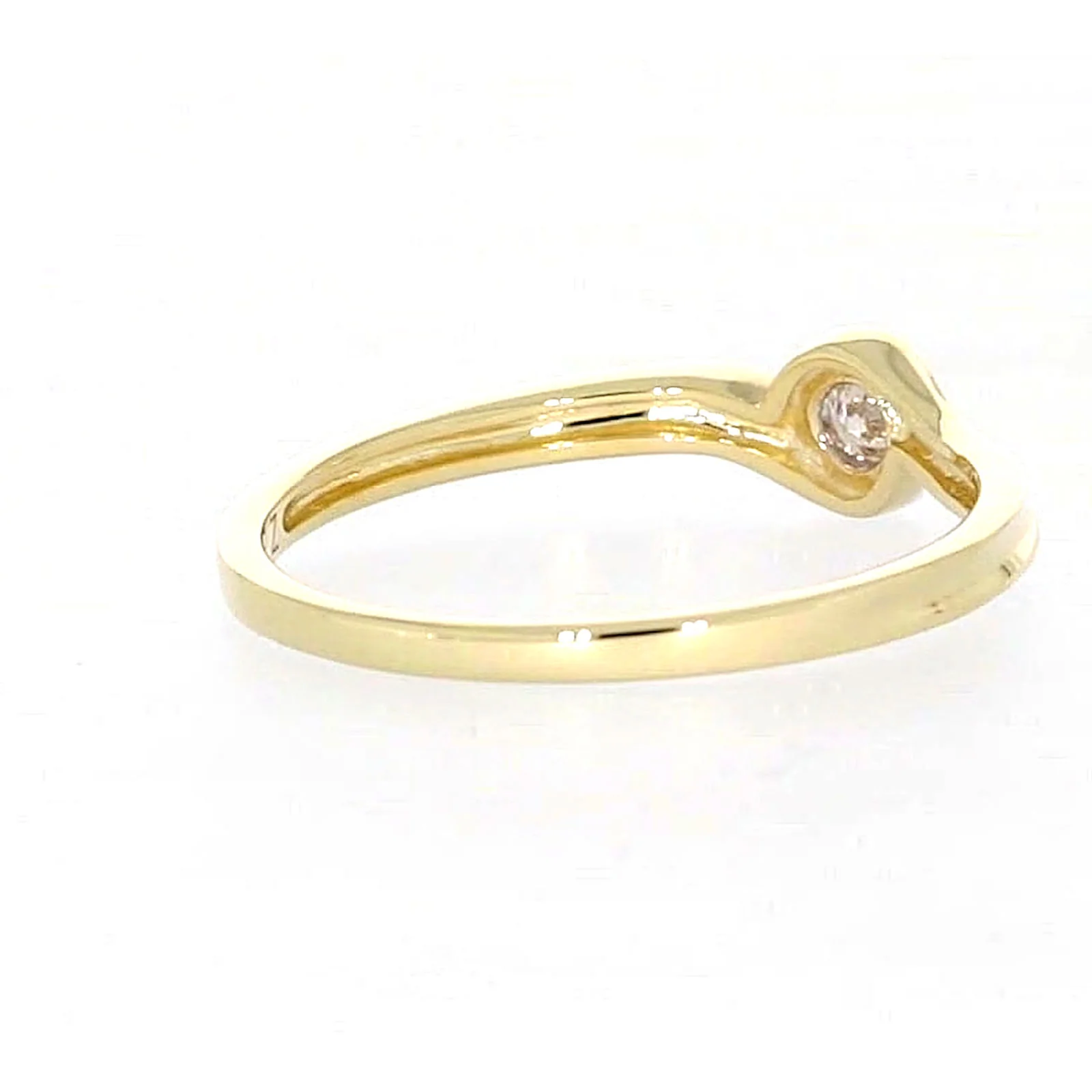 9ct Yellow Gold Round Brilliant Cut with 0.08 CARAT tw of Diamonds Ring - Image 45
