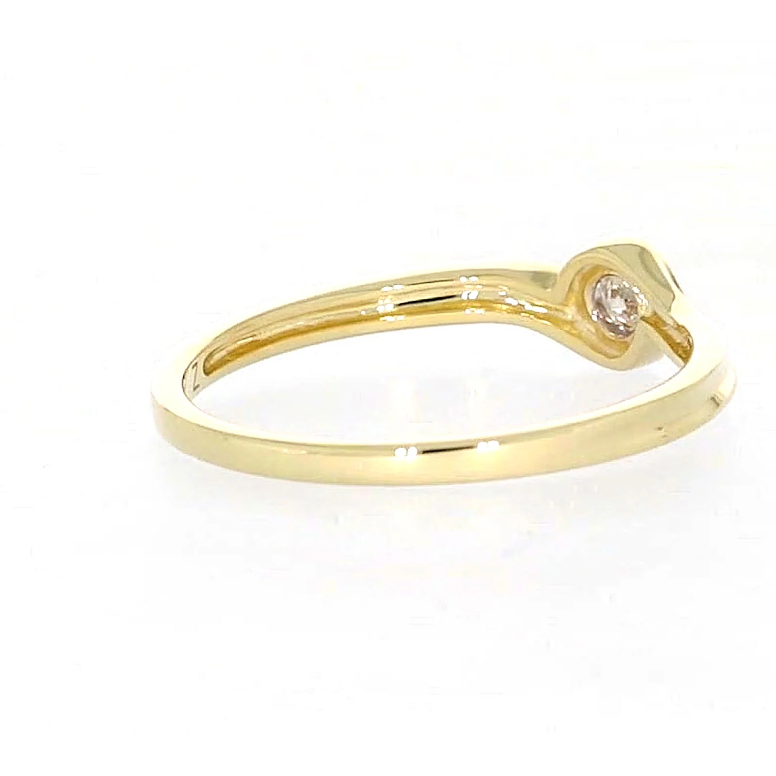 9ct Yellow Gold Round Brilliant Cut with 0.08 CARAT tw of Diamonds Ring - Image 46