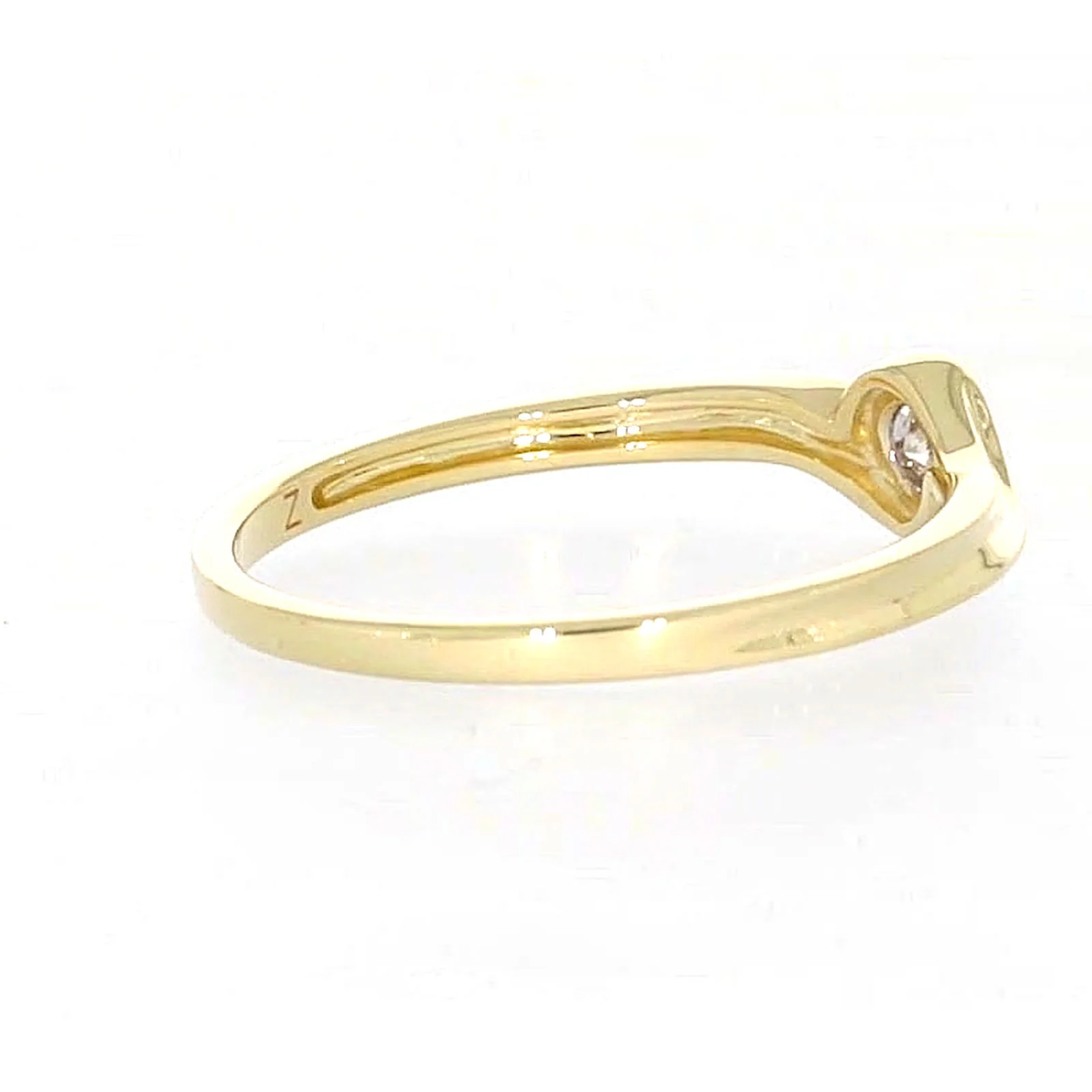 9ct Yellow Gold Round Brilliant Cut with 0.08 CARAT tw of Diamonds Ring - Image 49