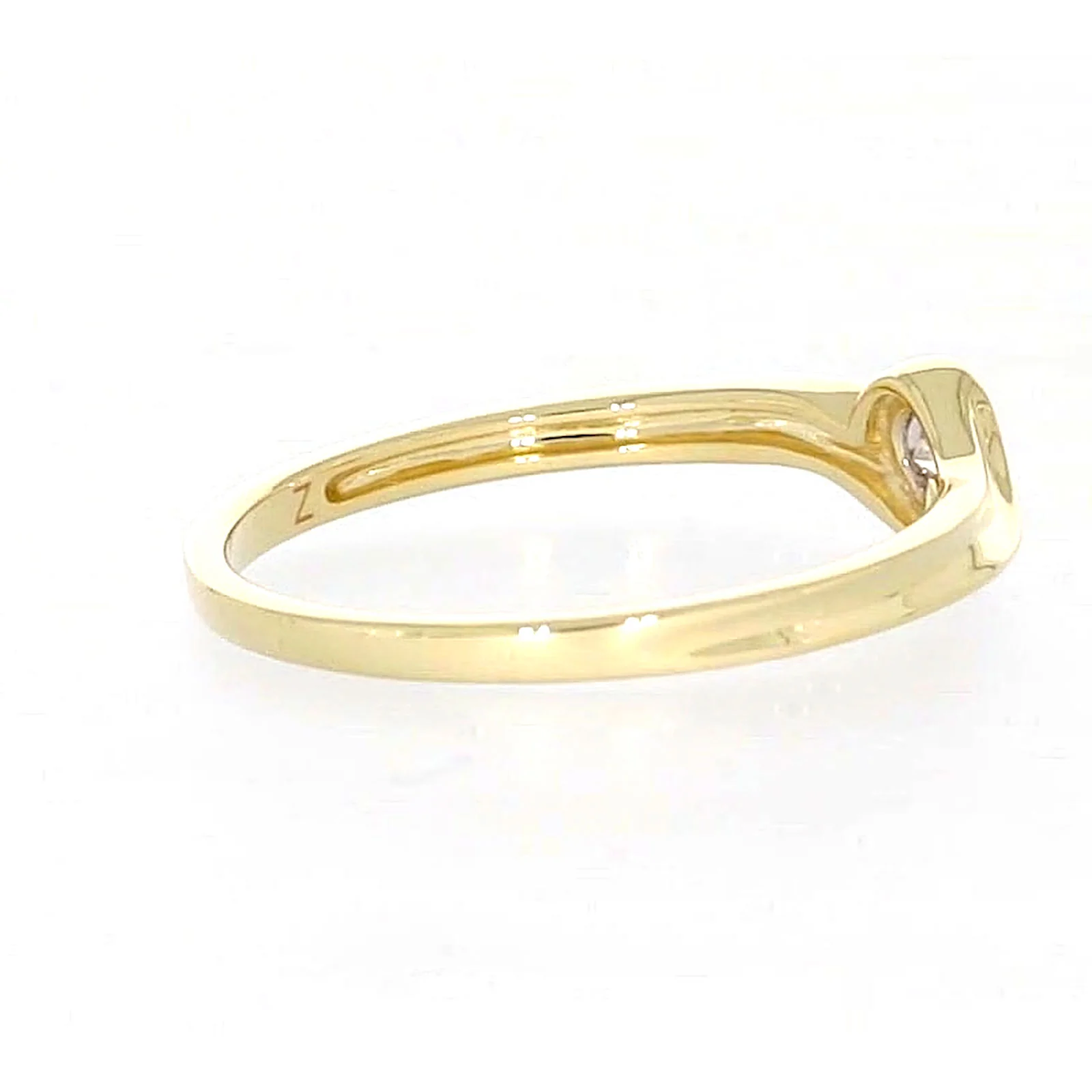 9ct Yellow Gold Round Brilliant Cut with 0.08 CARAT tw of Diamonds Ring - Image 50