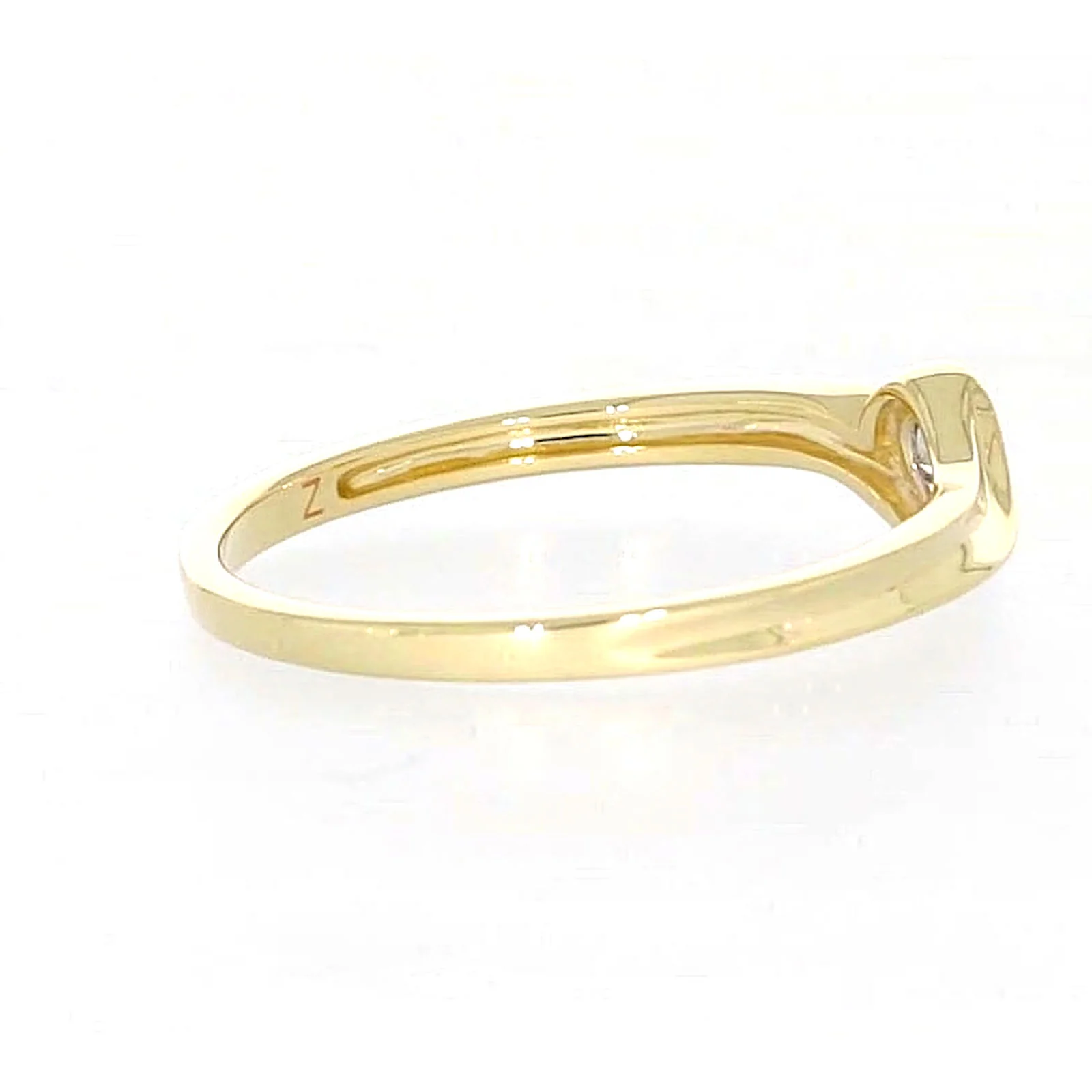9ct Yellow Gold Round Brilliant Cut with 0.08 CARAT tw of Diamonds Ring - Image 51