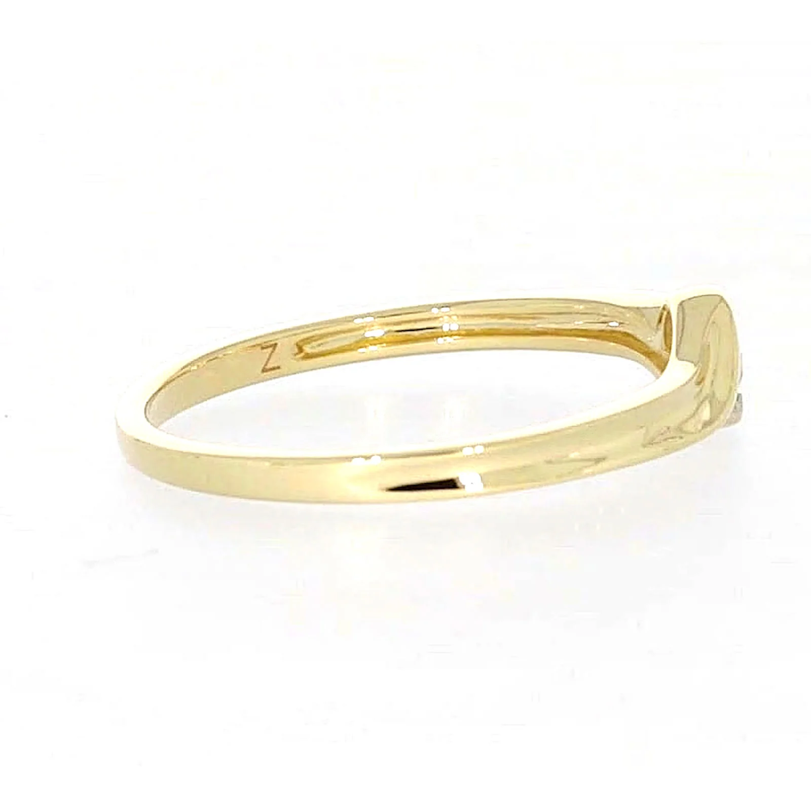 9ct Yellow Gold Round Brilliant Cut with 0.08 CARAT tw of Diamonds Ring - Image 54